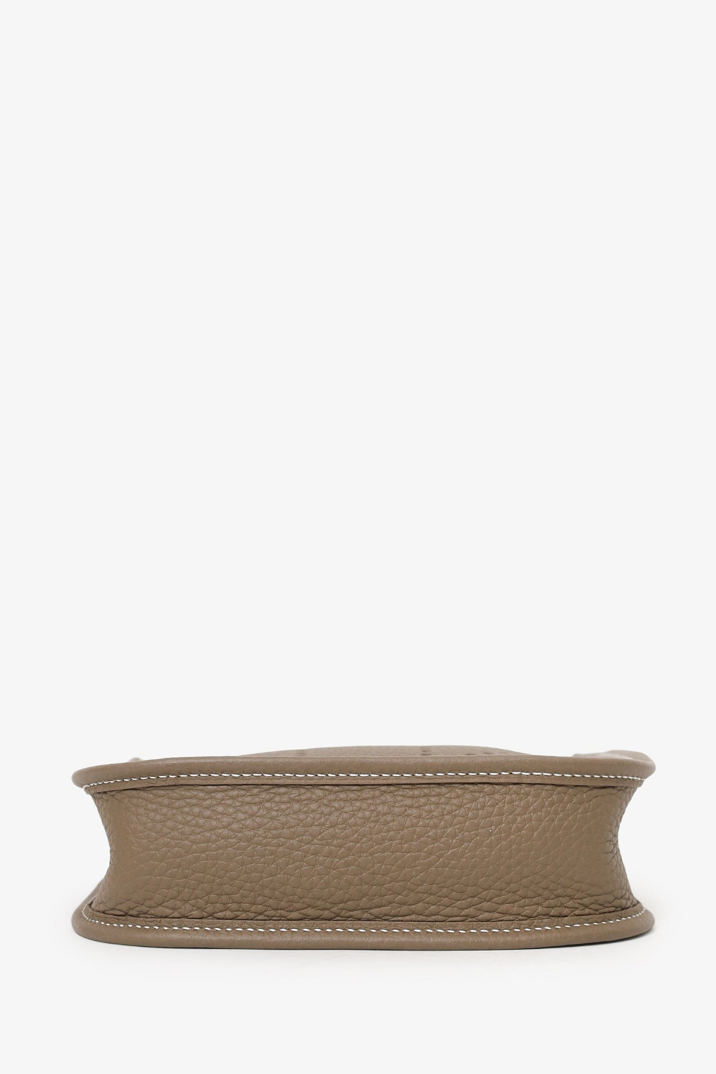 Hermès 2024 Etoupe Clemence Leather Mini Evelyne TPM 16 Crossbody