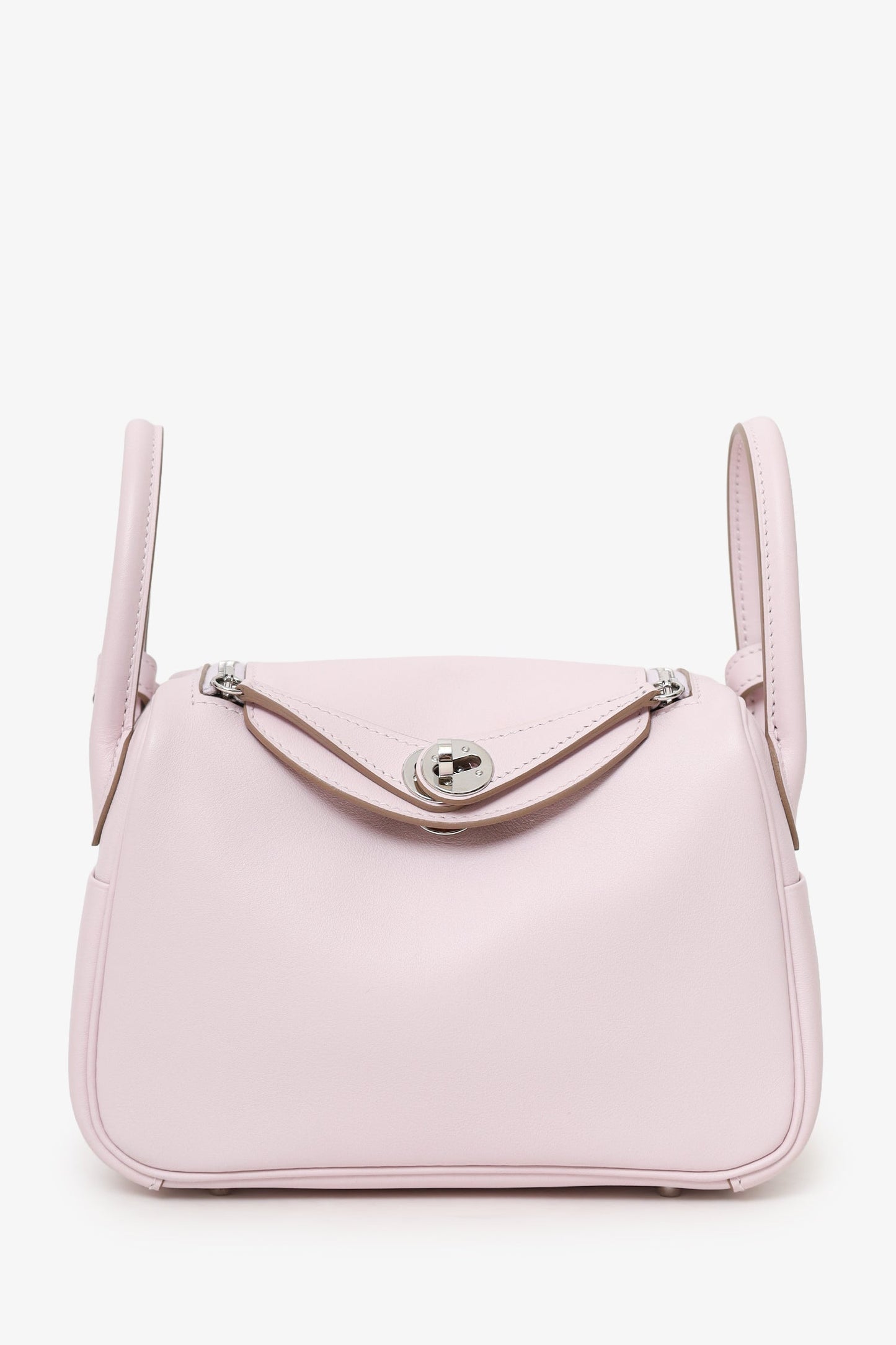 Hermès 2022 Mauve Pale/Gold Swift Verso Mini Lindy 20