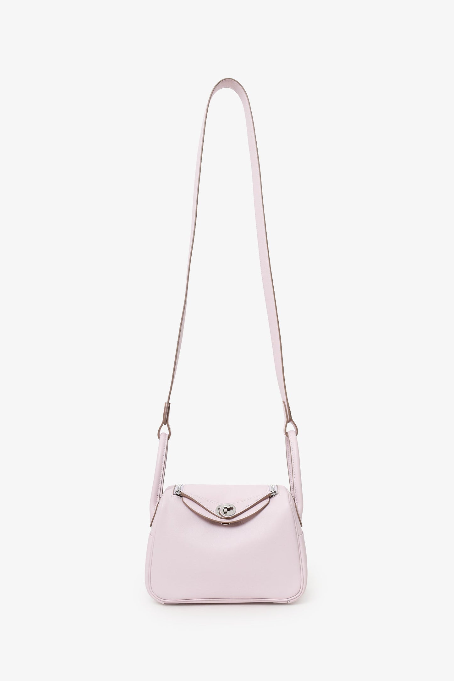 Hermès 2022 Mauve Pale/Gold Swift Verso Mini Lindy 20