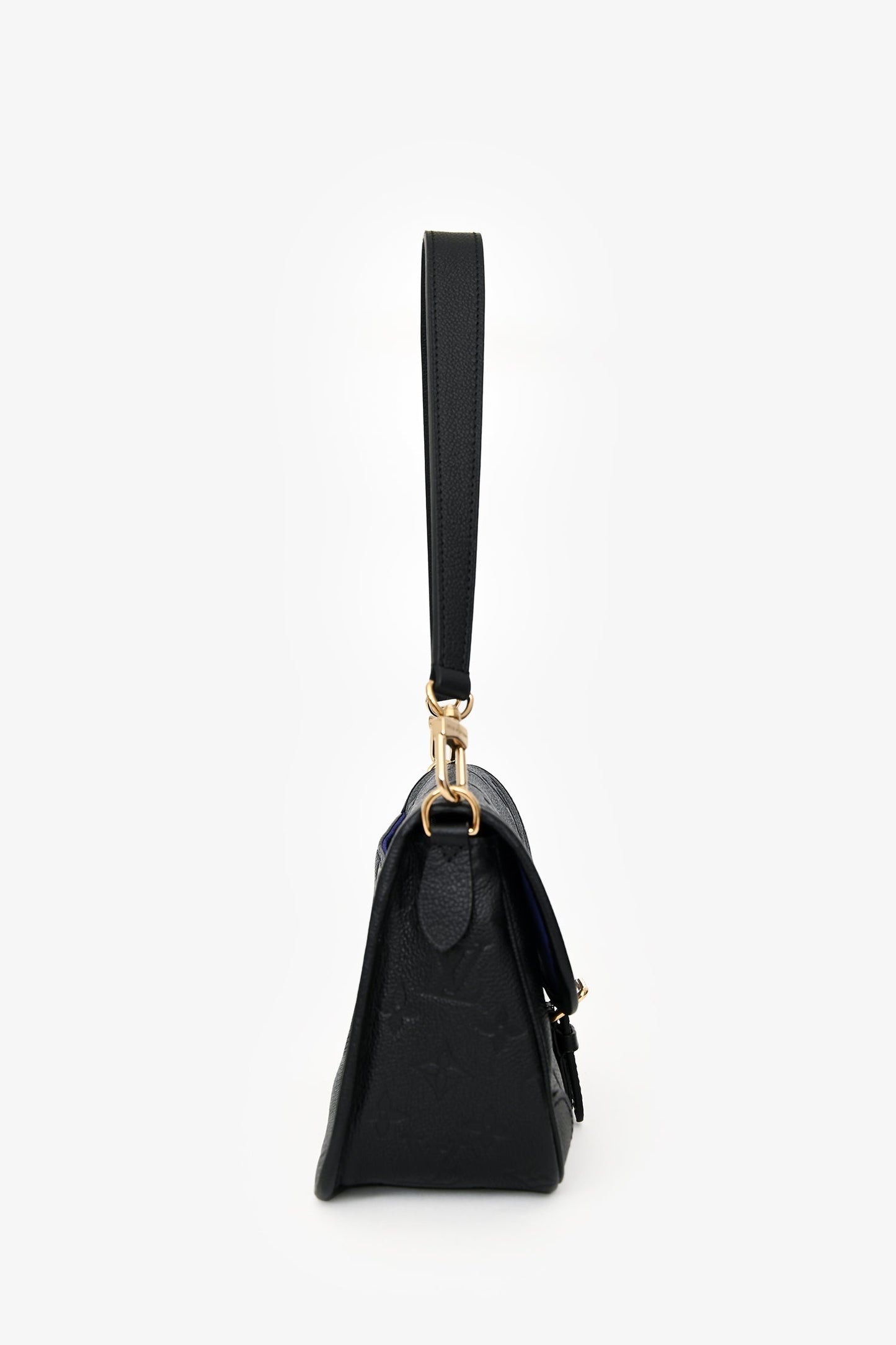 Louis Vuitton Black Leather Monogram Empreinte 'Diane' Crossbody Bag