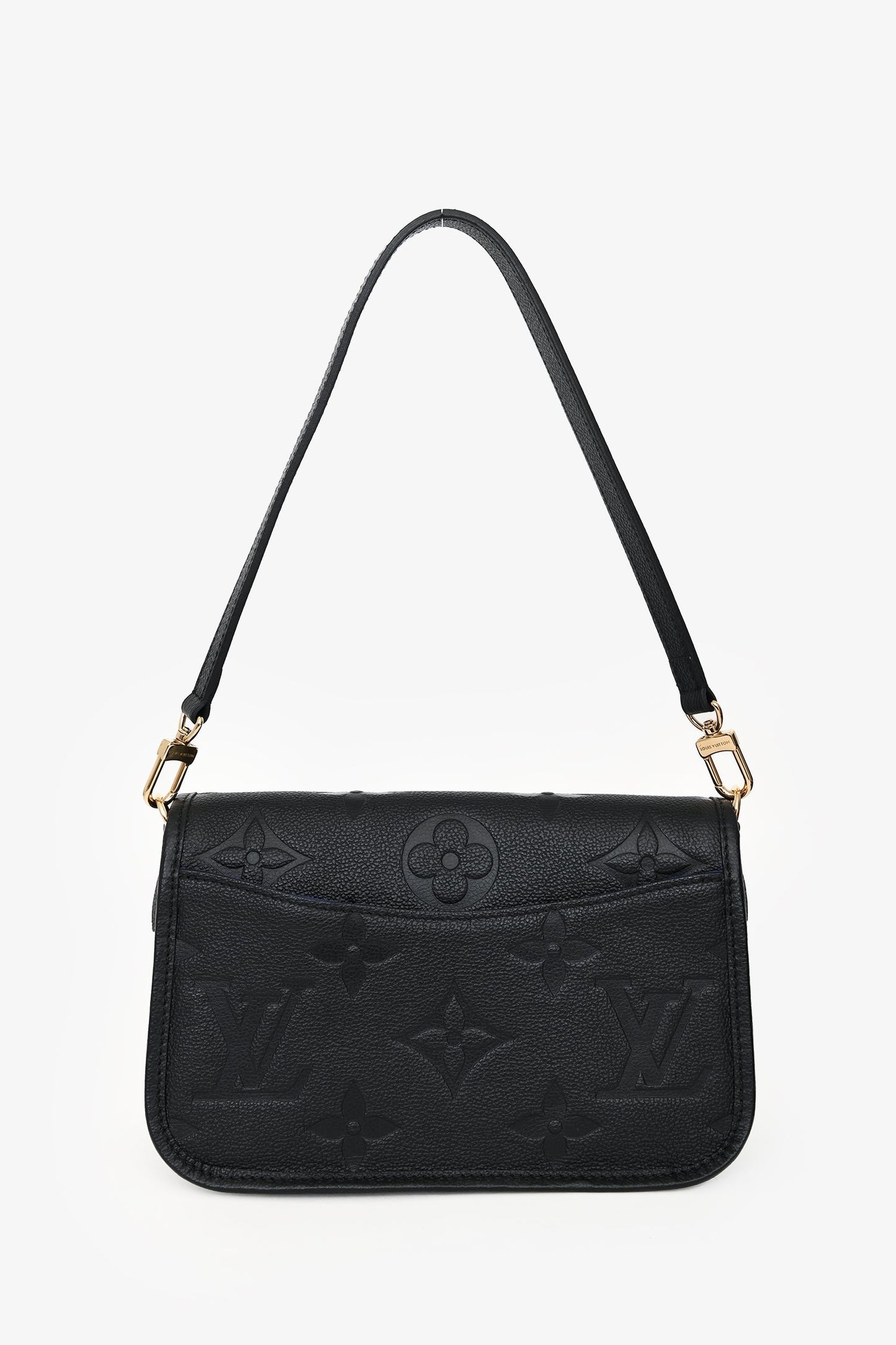 Louis Vuitton Black Leather Monogram Empreinte 'Diane' Crossbody Bag