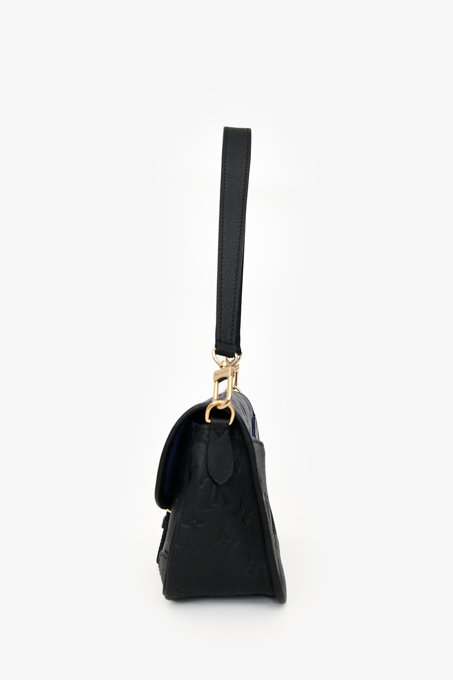 Louis Vuitton Black Leather Monogram Empreinte 'Diane' Crossbody Bag