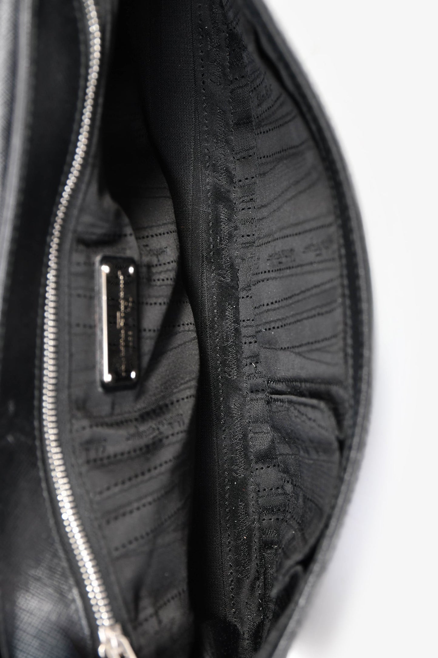 Salvatore Ferragamo Black Leather Flap Shoulder Bag