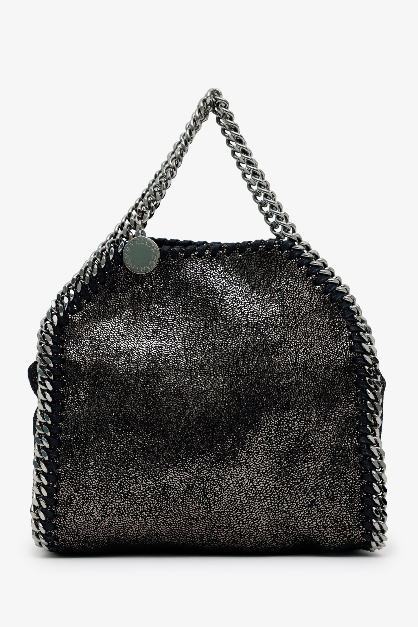 Stella Mccartney Black Faux Suede Mini Falabella Shoulder Bag