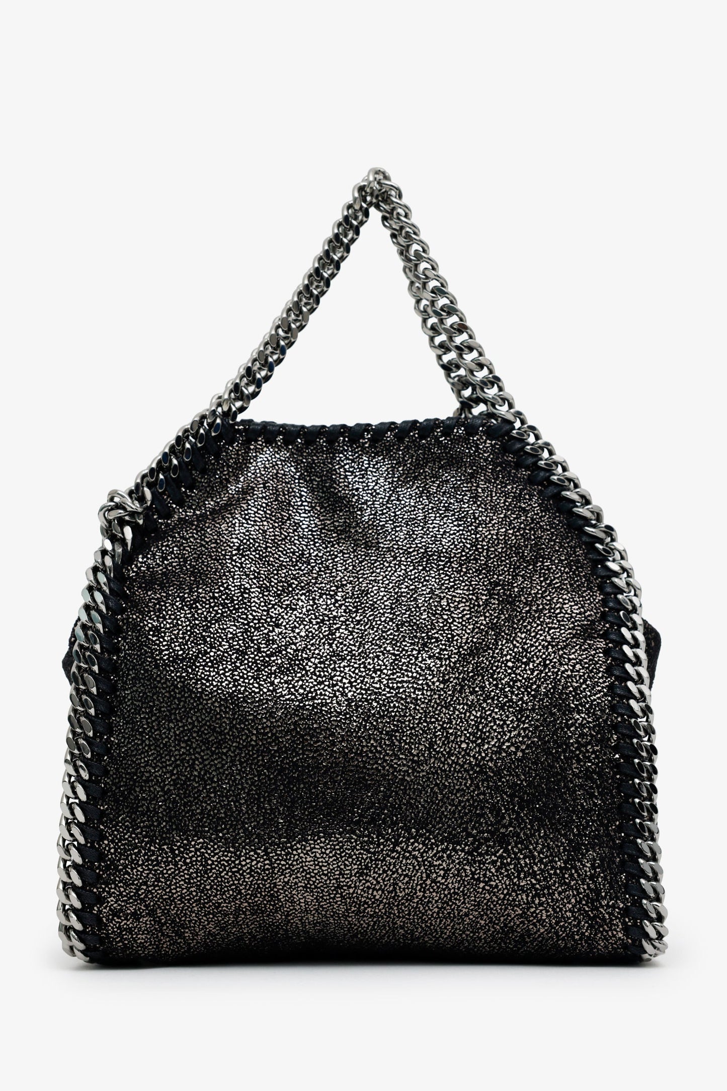 Stella Mccartney Black Faux Suede Mini Falabella Shoulder Bag