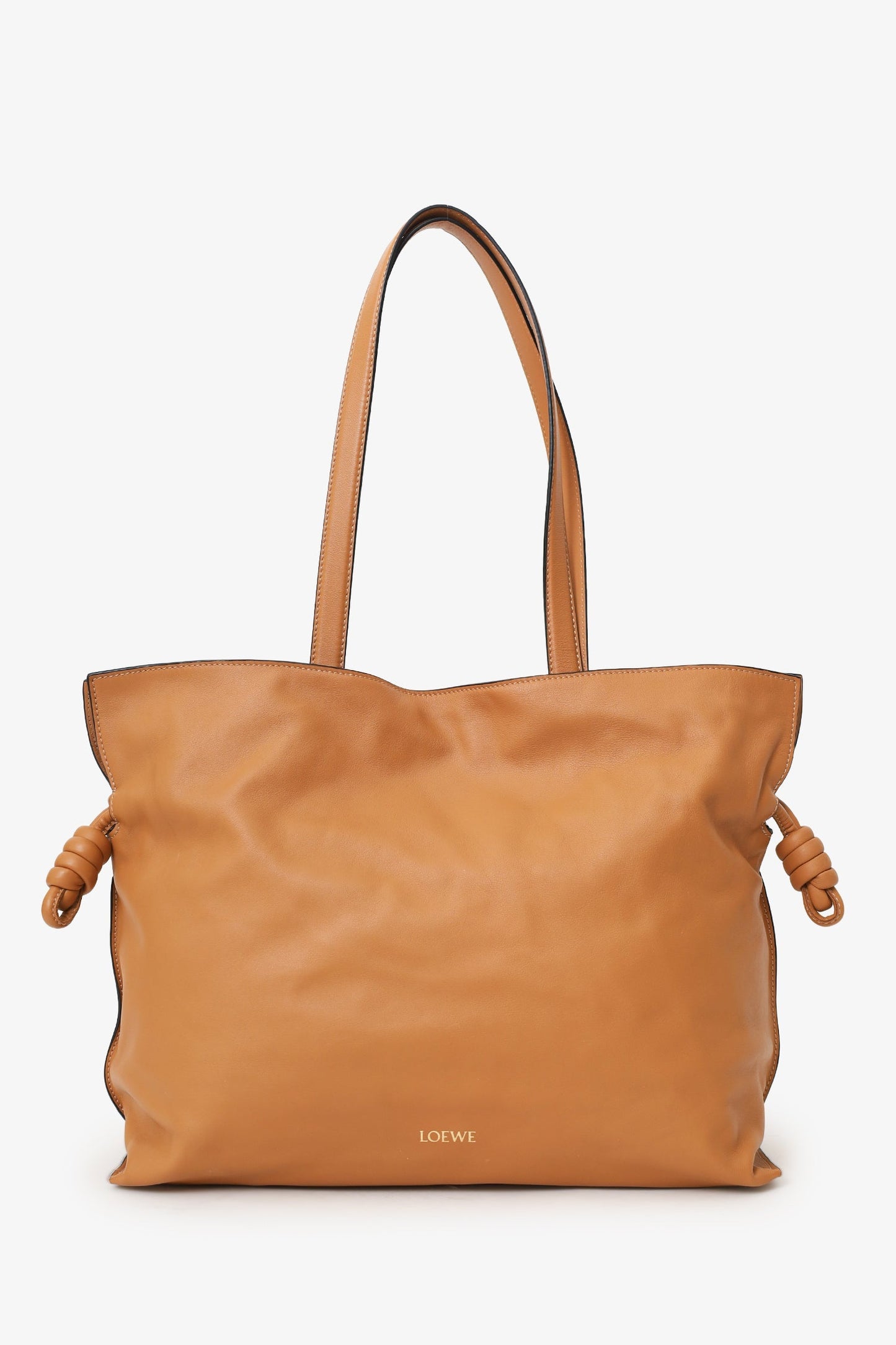 Loewe Brown Nappa Leather Large Flamenco Shoulder Bag