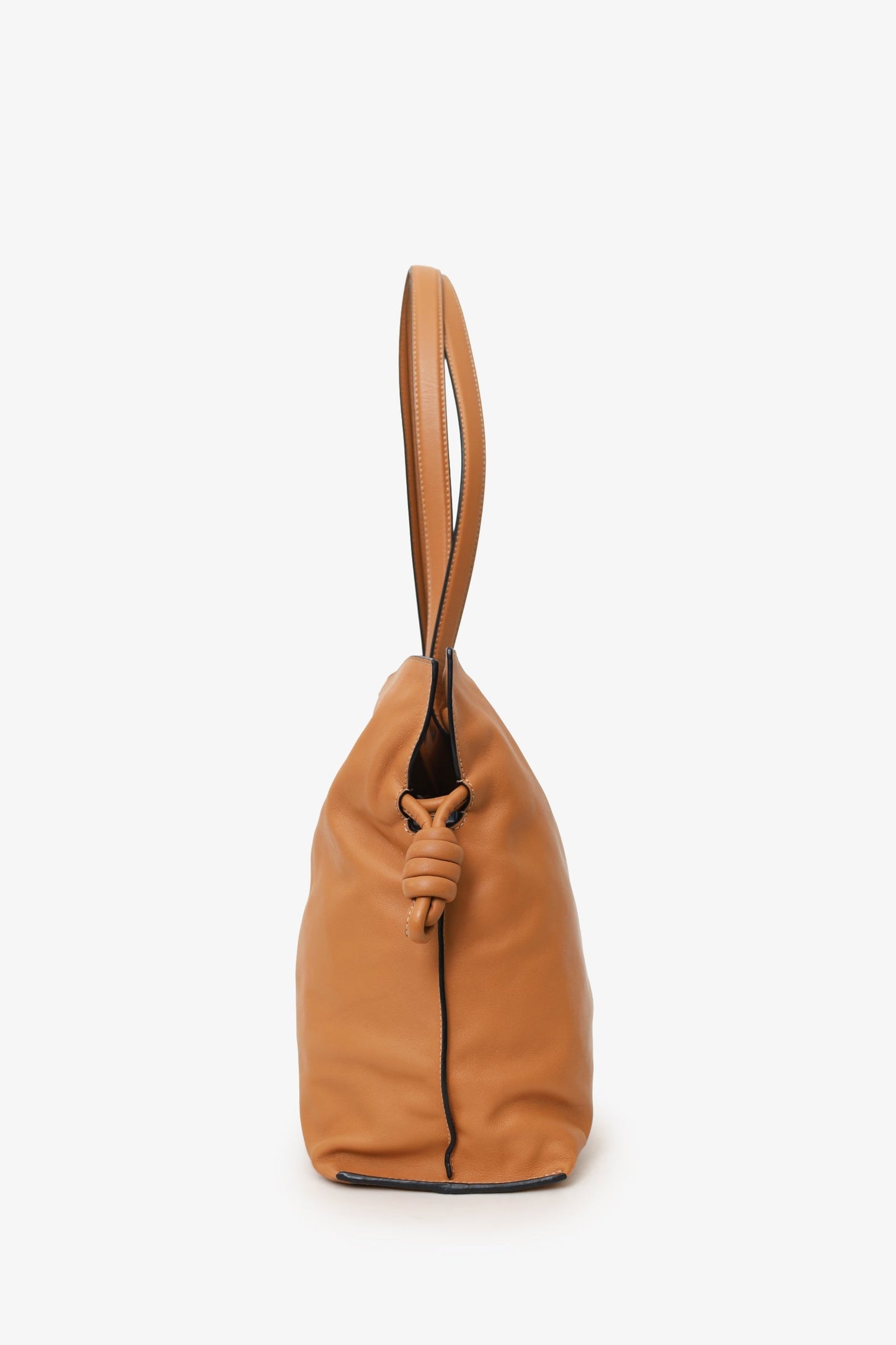 Loewe Brown Nappa Leather Large Flamenco Shoulder Bag