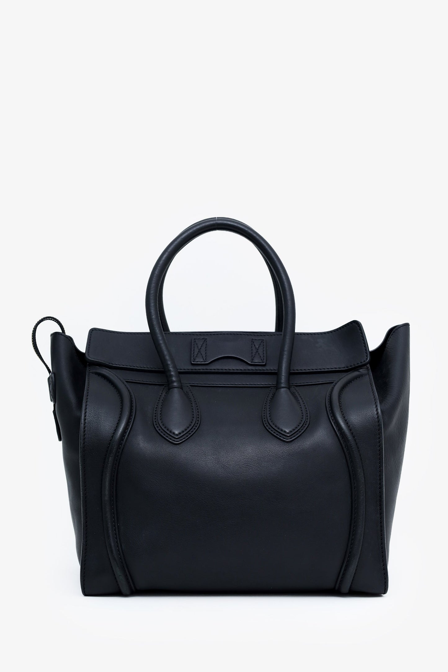 Celine Black Smooth Calfskin Micro Luggage Tote