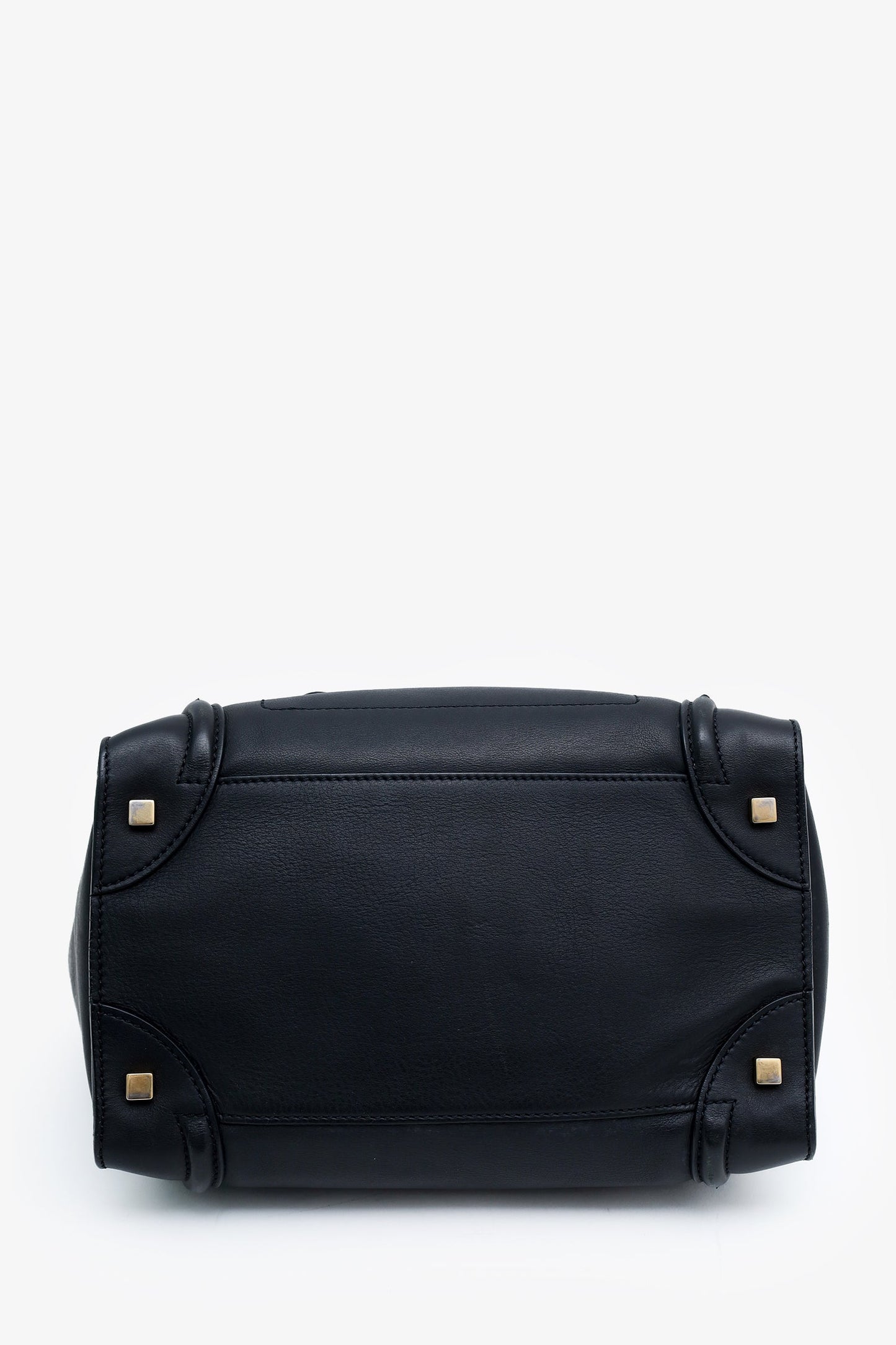 Celine Black Smooth Calfskin Micro Luggage Tote