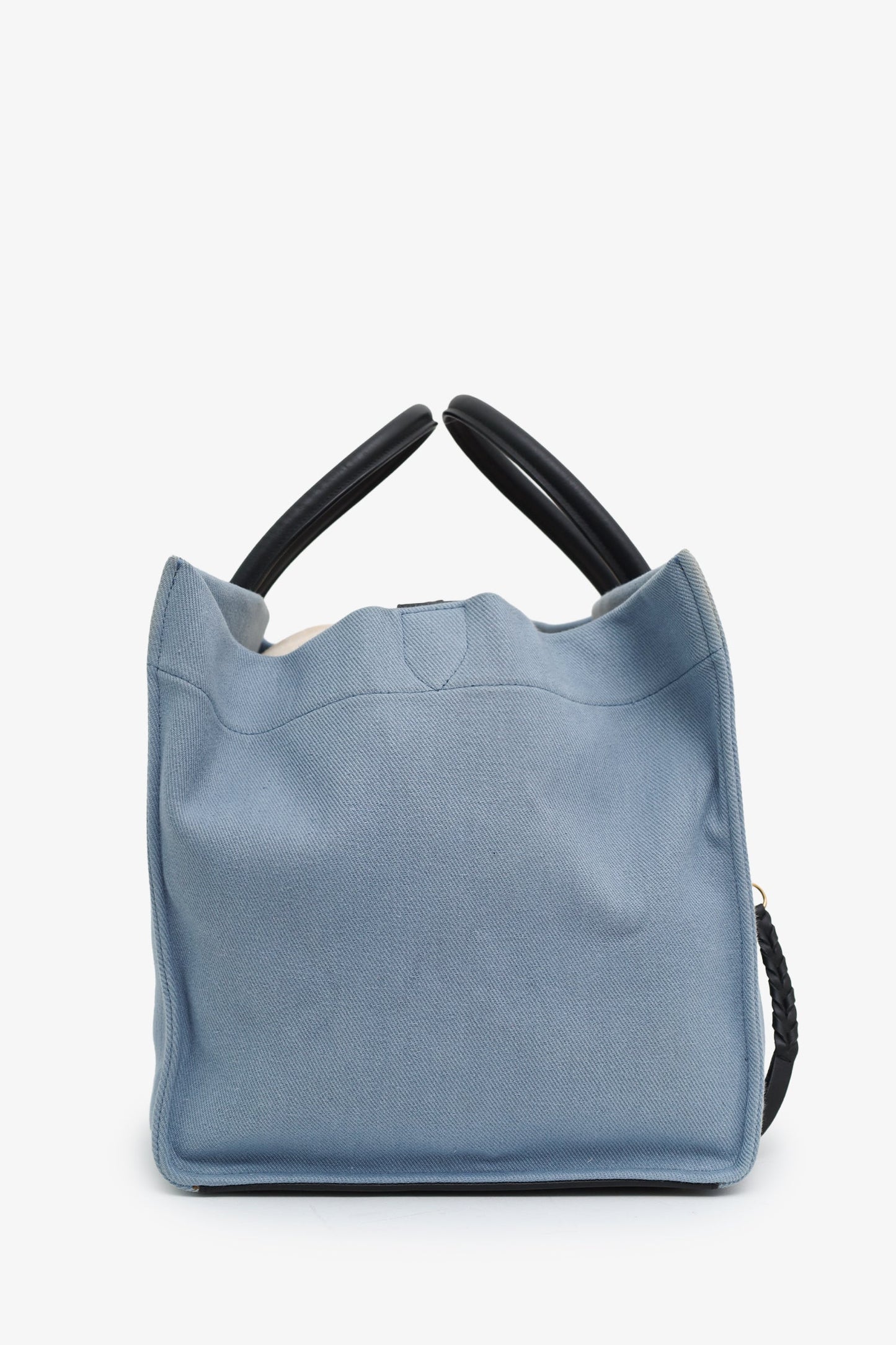 Celine Blue Denim Medium Luggage Phantom Tote