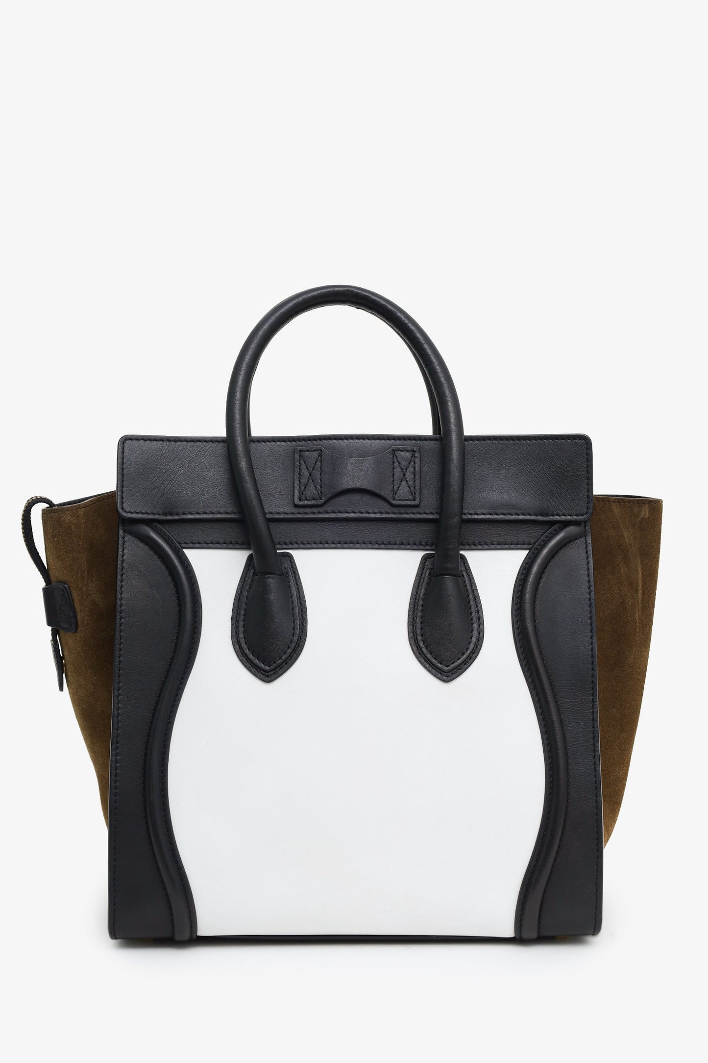 Celine Tricolour Leather/Suede Mini Luggage Tote
