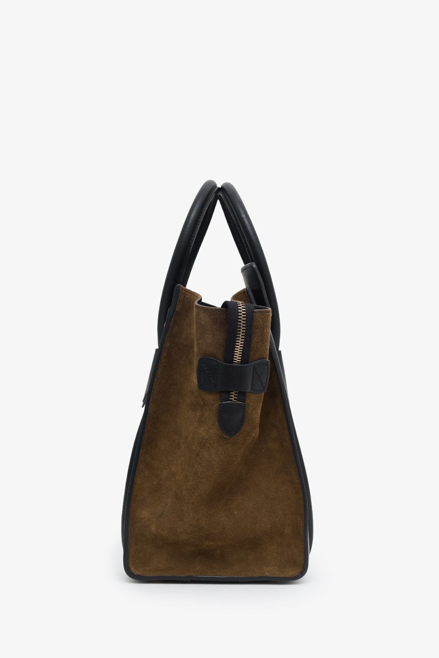 Celine Tricolour Leather/Suede Mini Luggage Tote