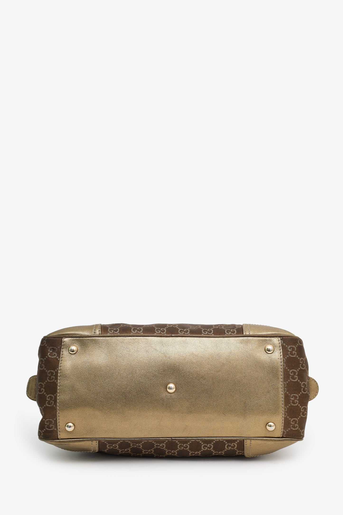 Gucci Brown Small GG Canvas Princy Boston Bag