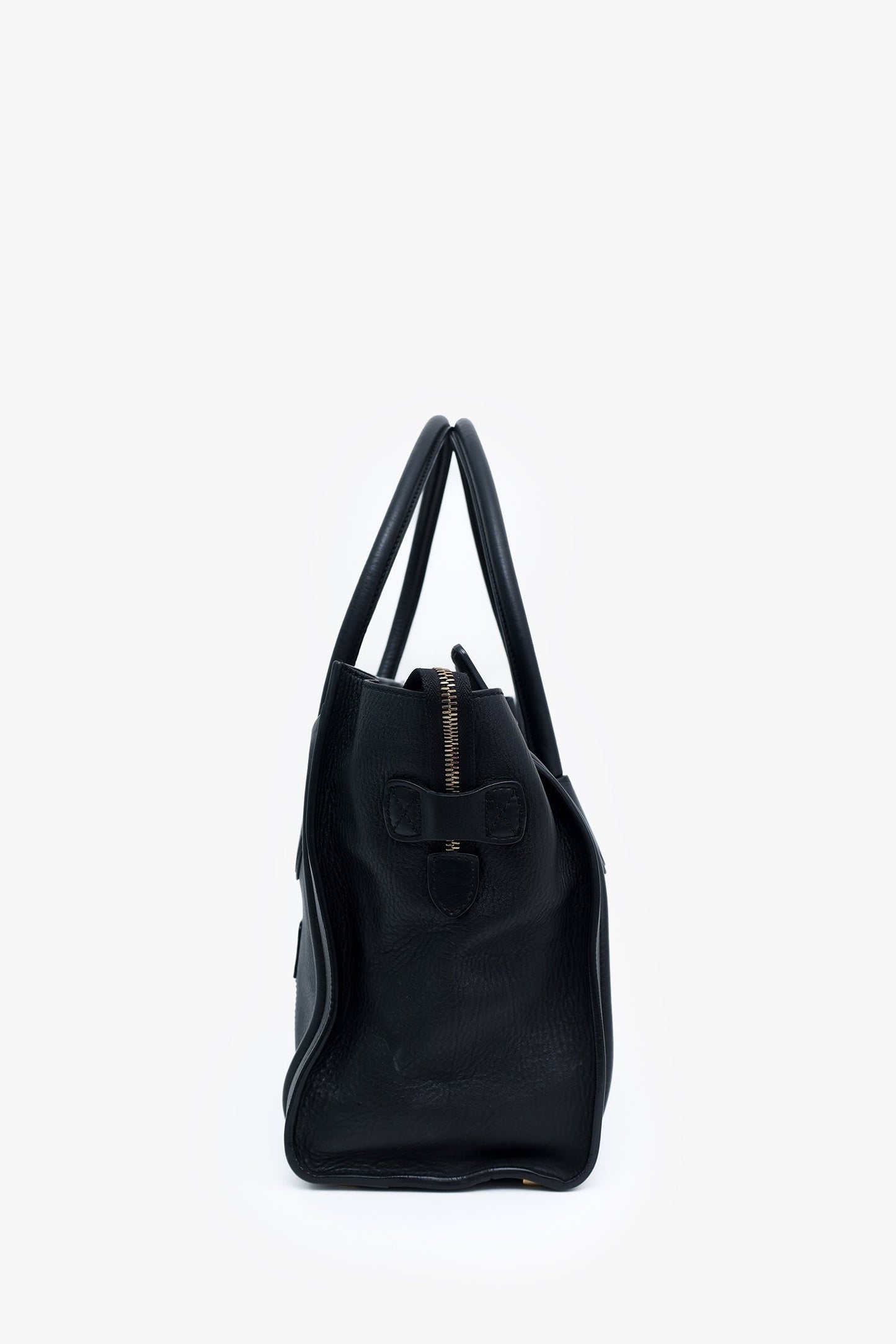 Celine Black Smooth Calfskin Mini Luggage Tote