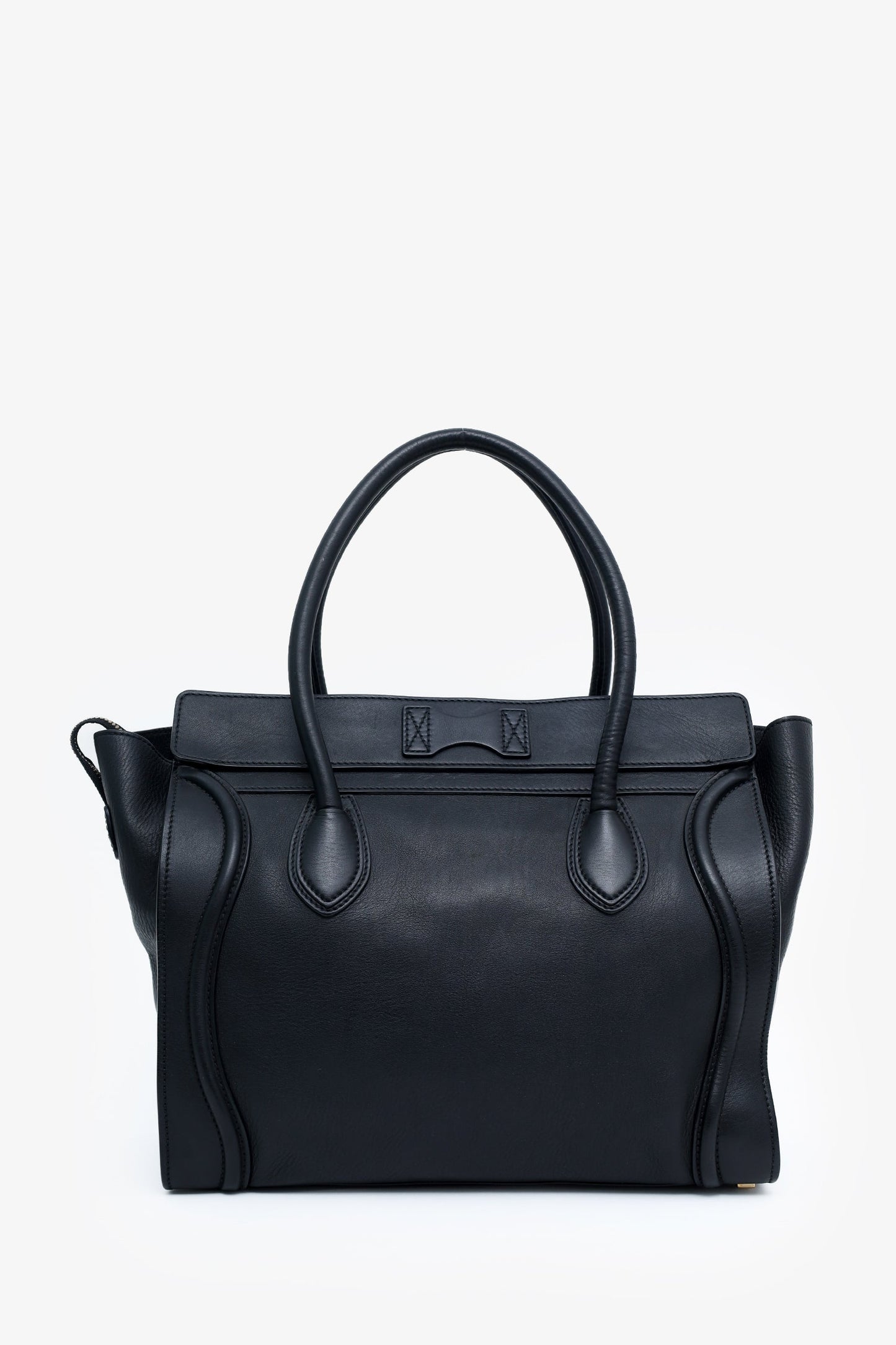 Celine Black Smooth Calfskin Mini Luggage Tote