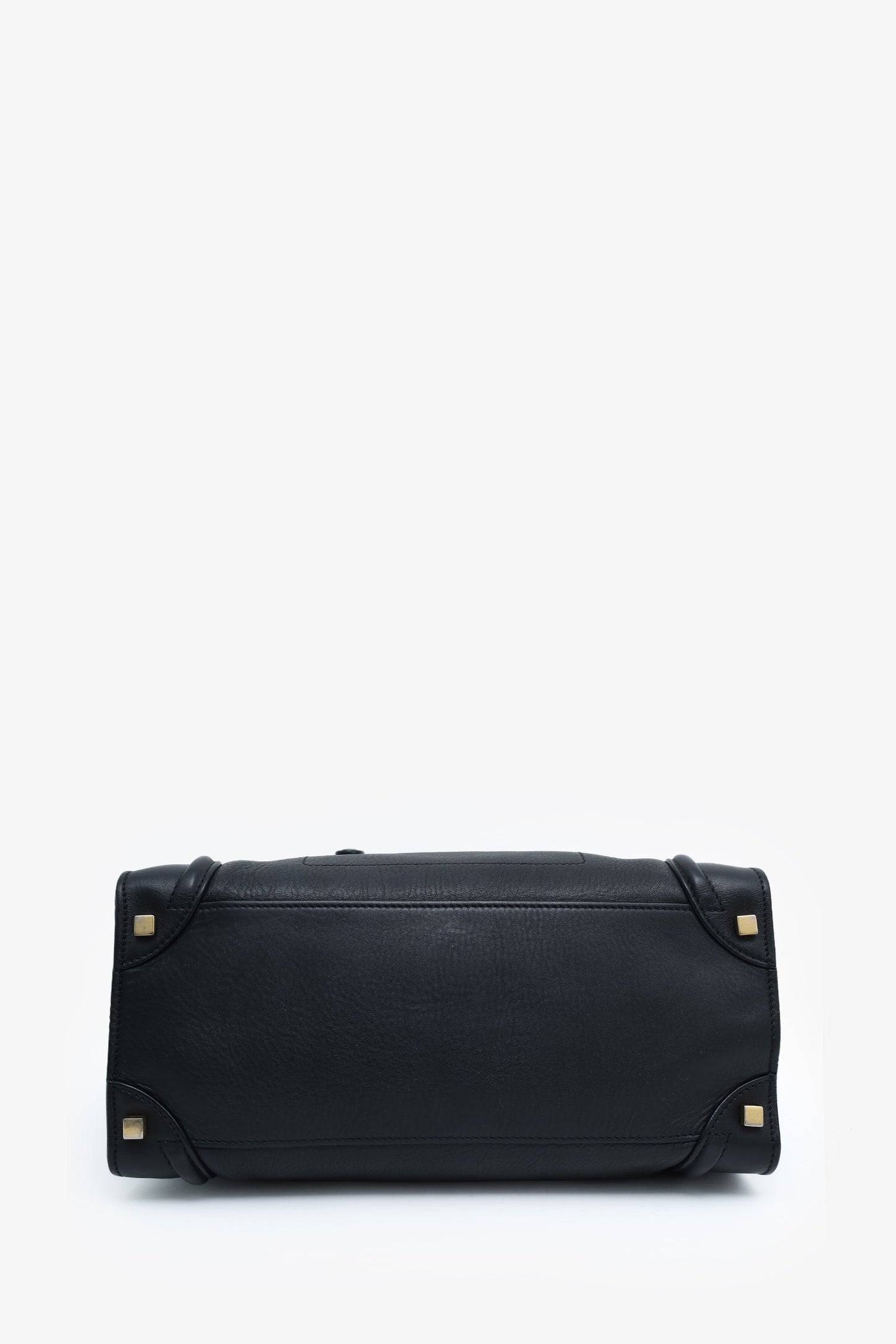 Celine Black Smooth Calfskin Mini Luggage Tote