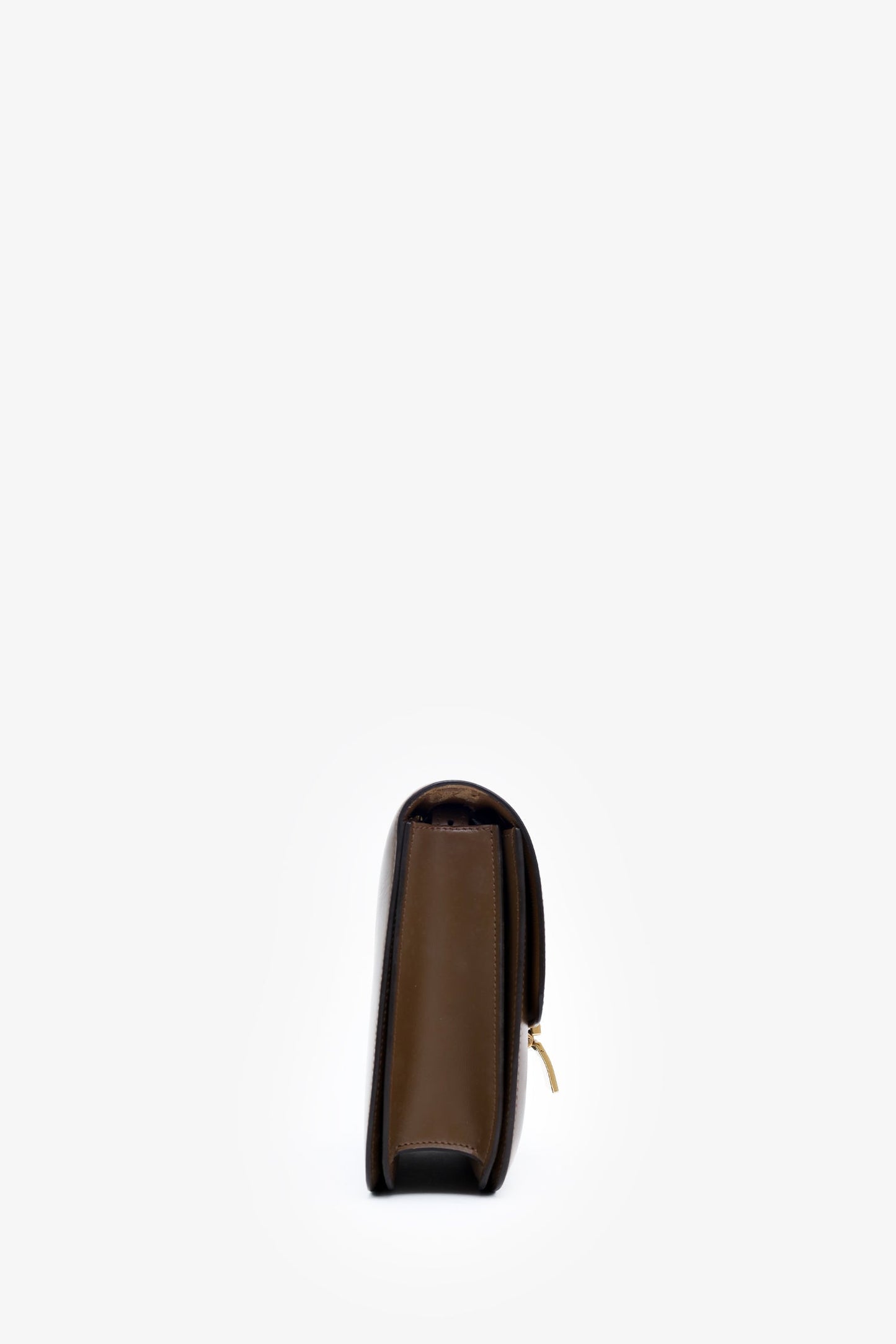Celine Brown Leather Medium Box Crossbody Bag