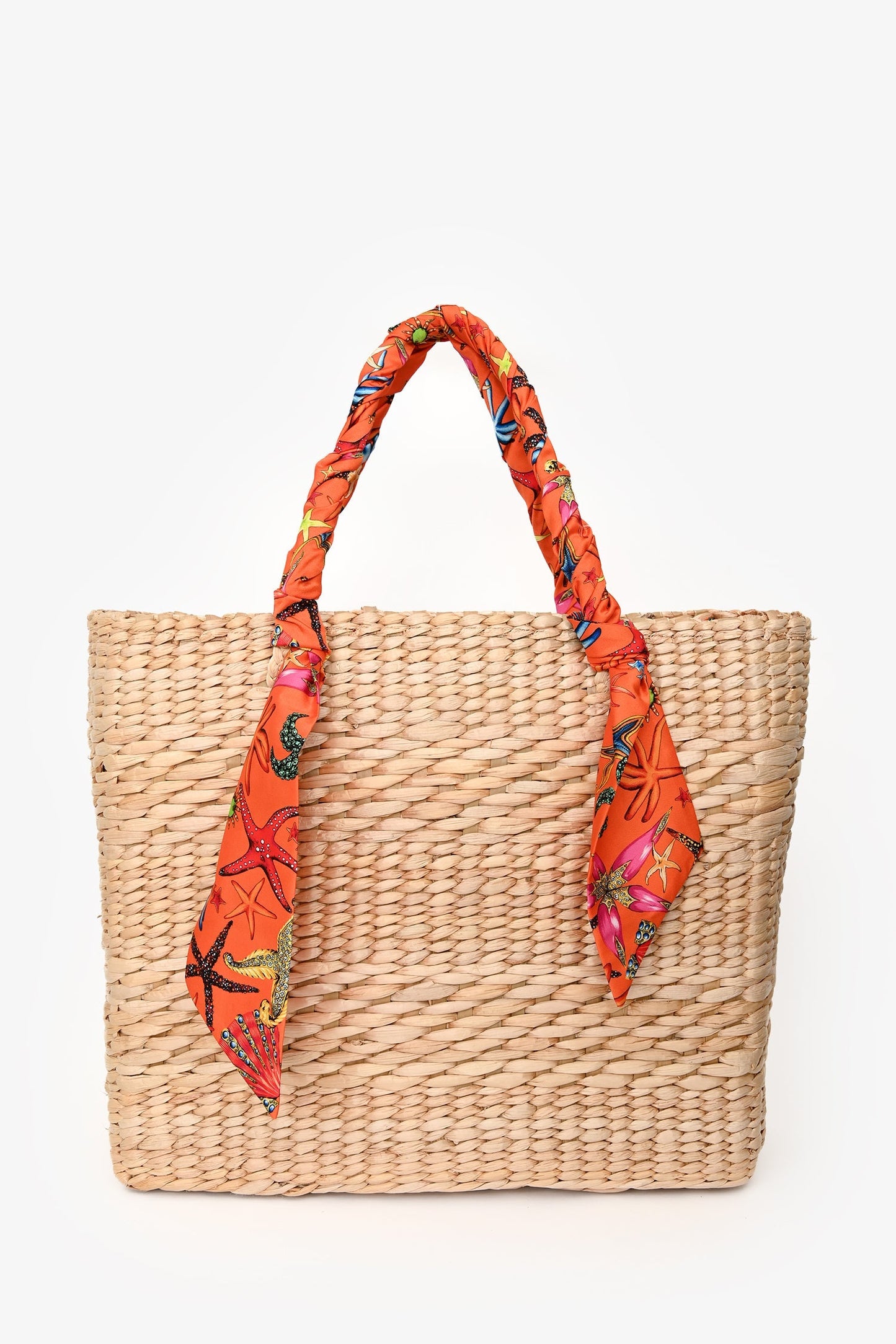 Versace Multi-Colour Straw Large Tote Bag