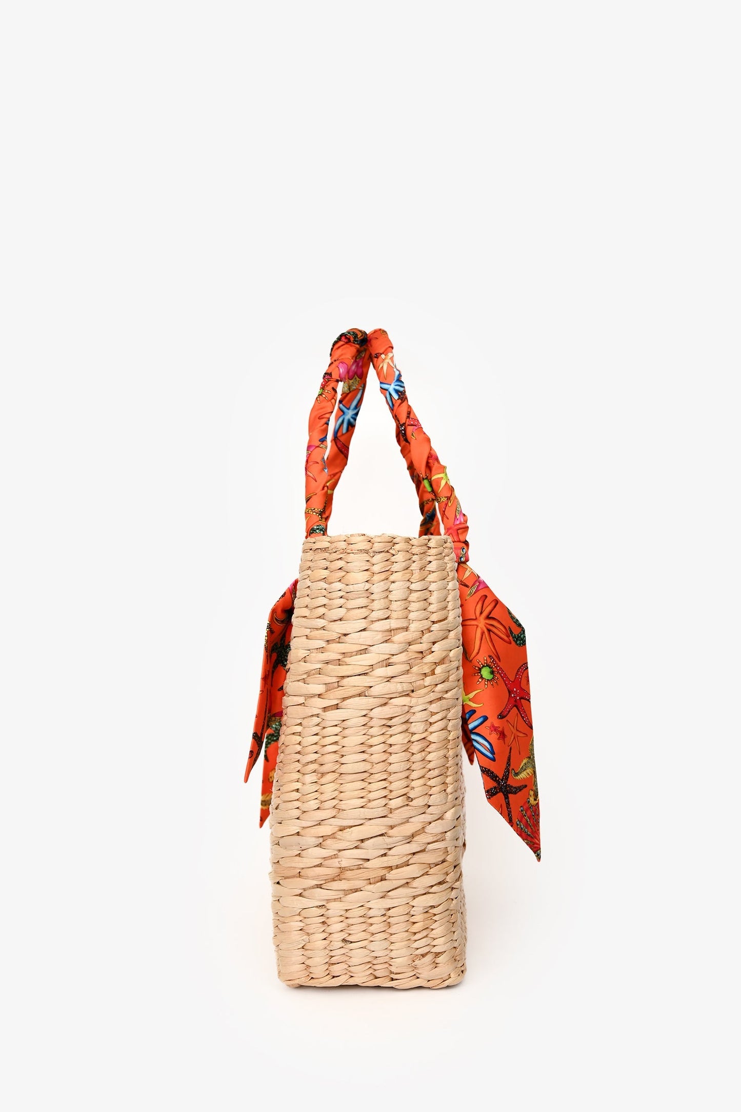 Versace Multi-Colour Straw Large Tote Bag