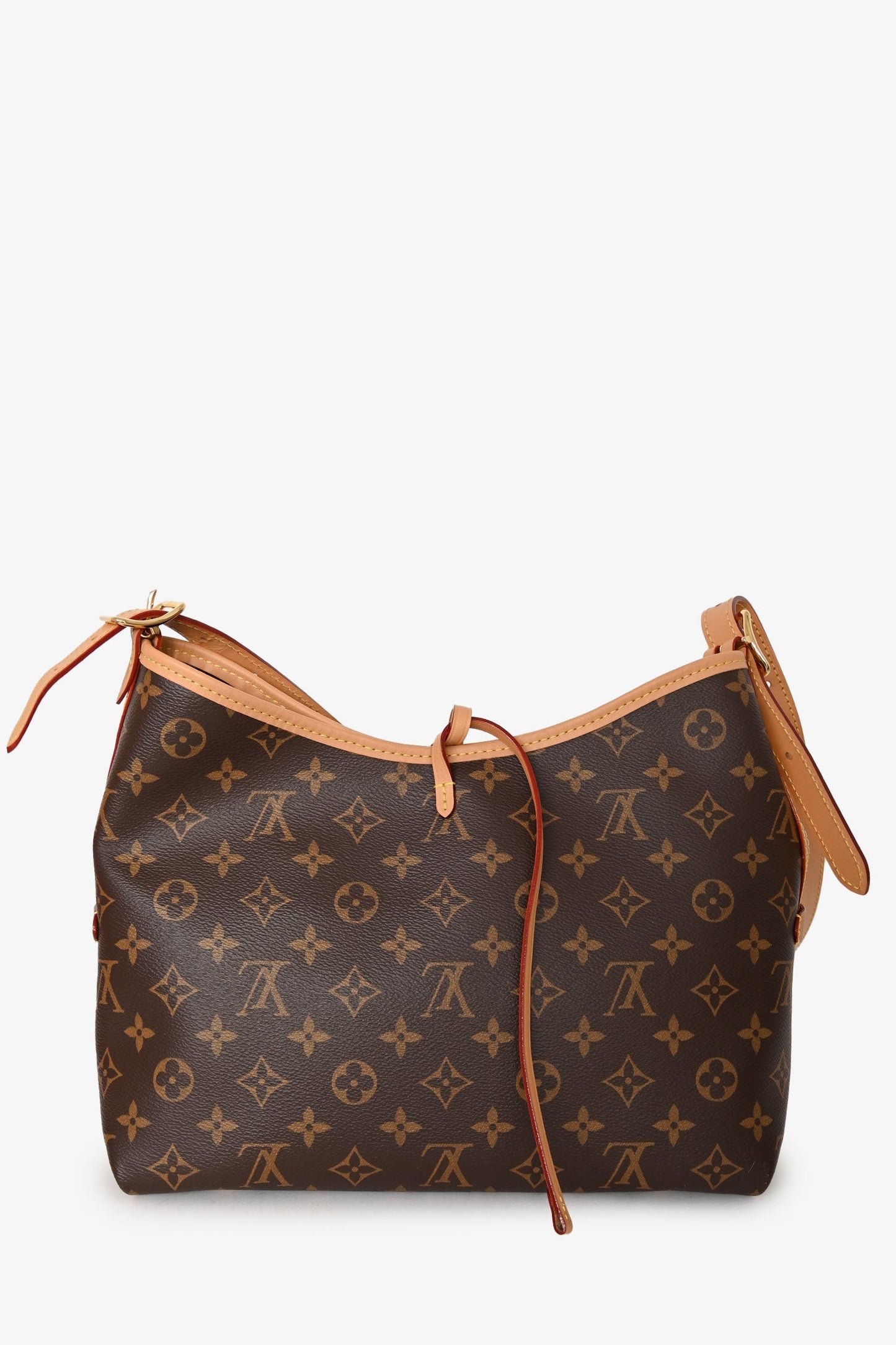 Louis Vuitton Monogram Carryall PM Bucket Bag With Pouch