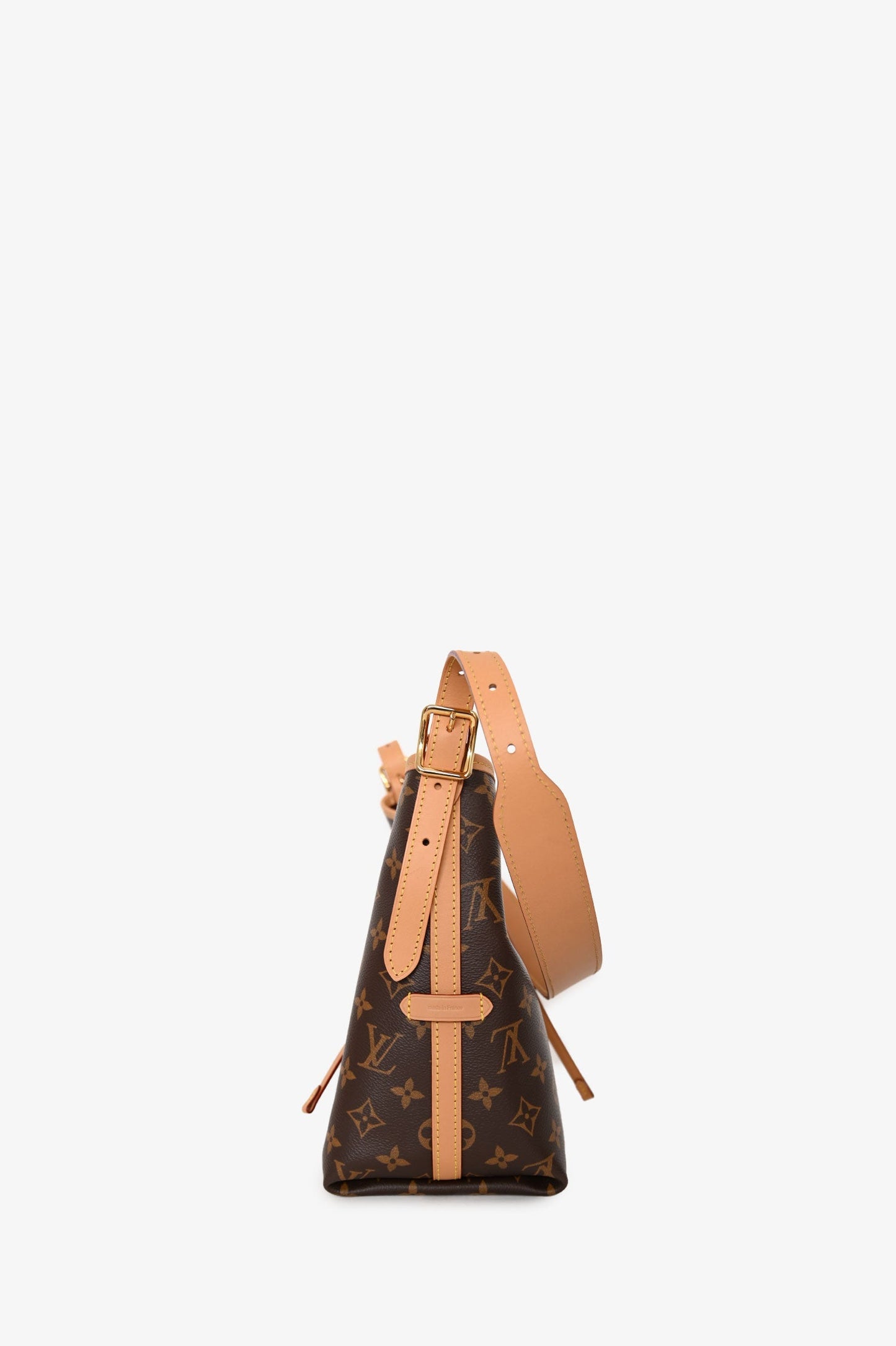 Louis Vuitton Monogram Carryall PM Bucket Bag With Pouch