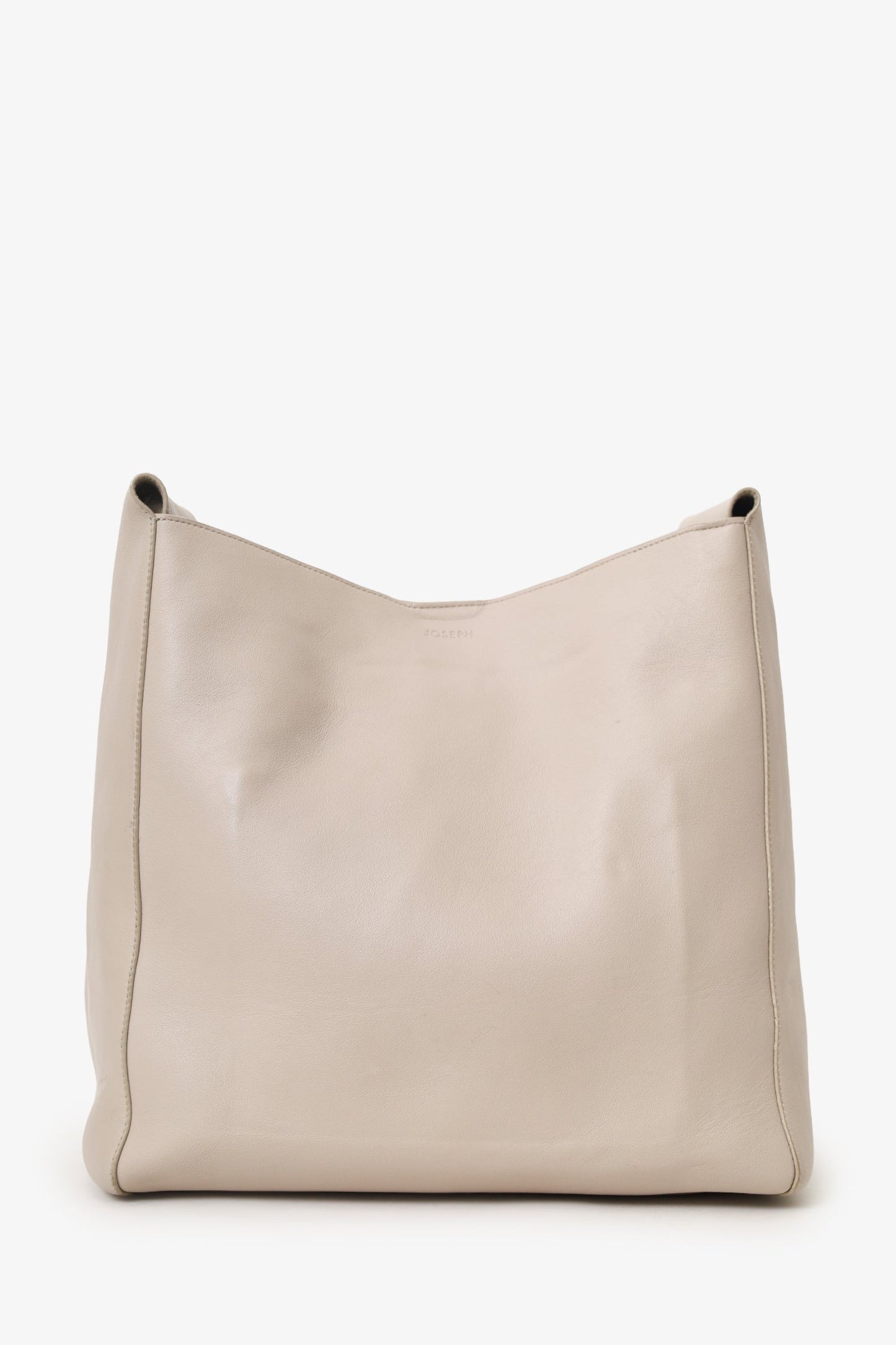 Joseph Taupe Leather Cozumel Tote