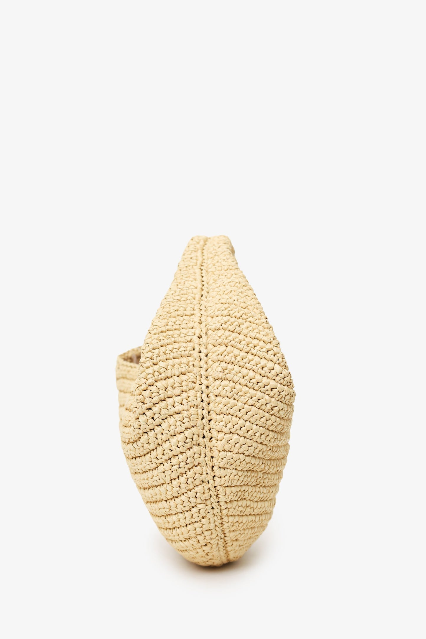 Khaite Beige Raffia Medium Olivia Hobo Bag