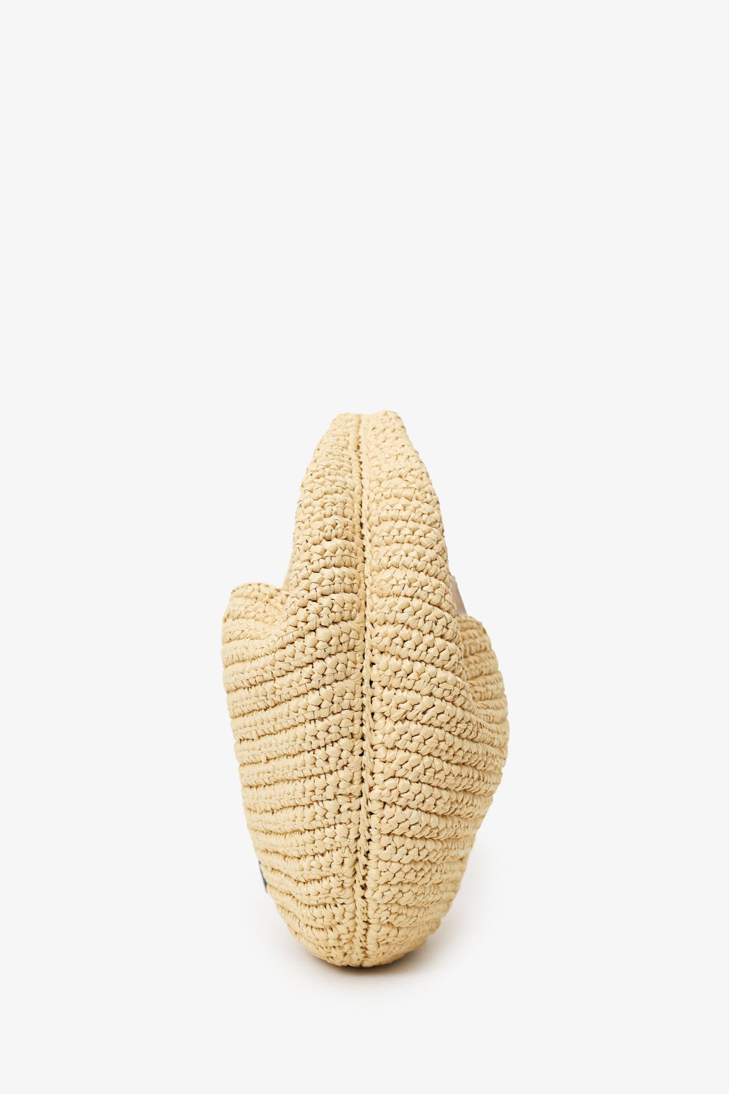 Khaite Beige Raffia Medium Olivia Hobo Bag