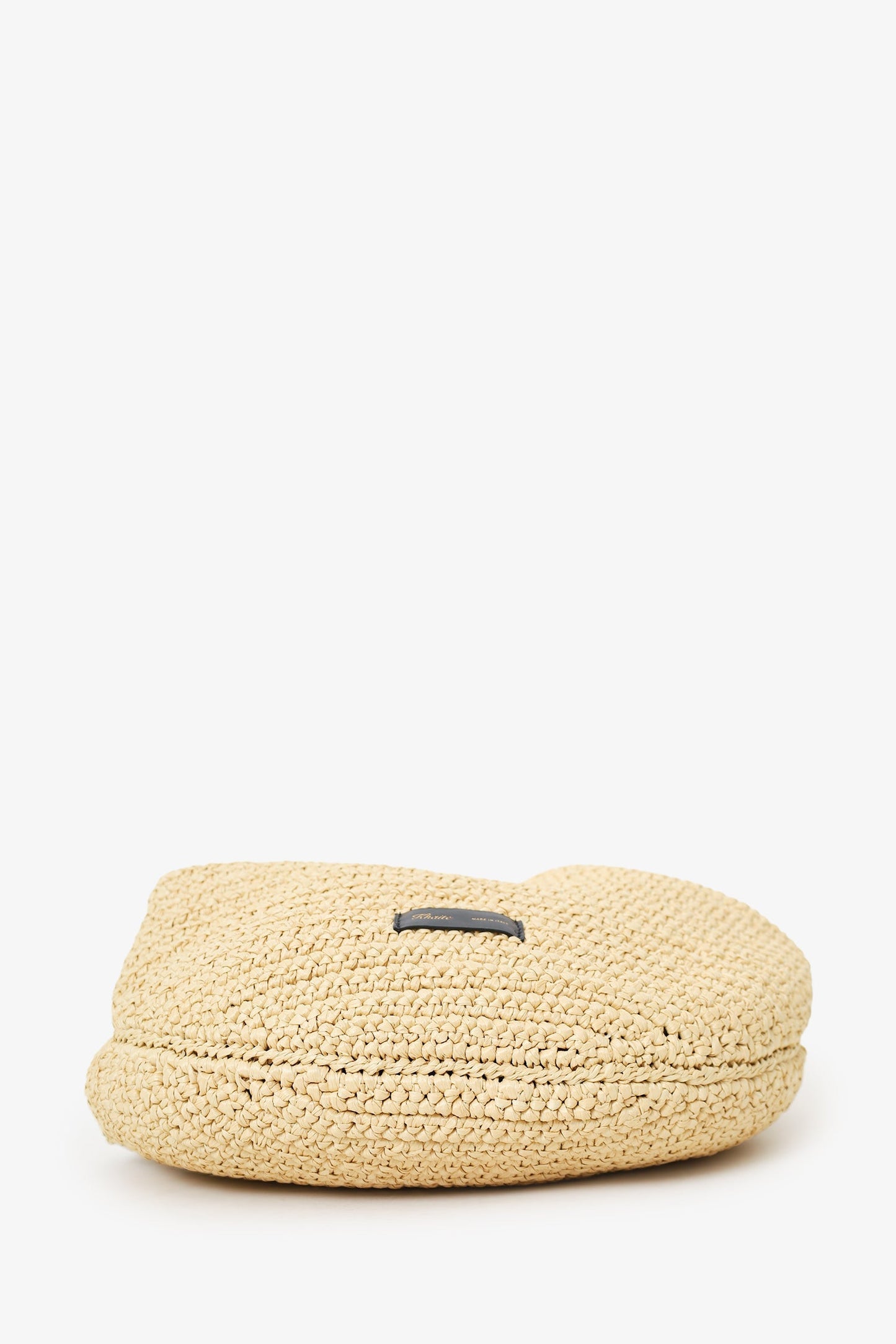 Khaite Beige Raffia Medium Olivia Hobo Bag
