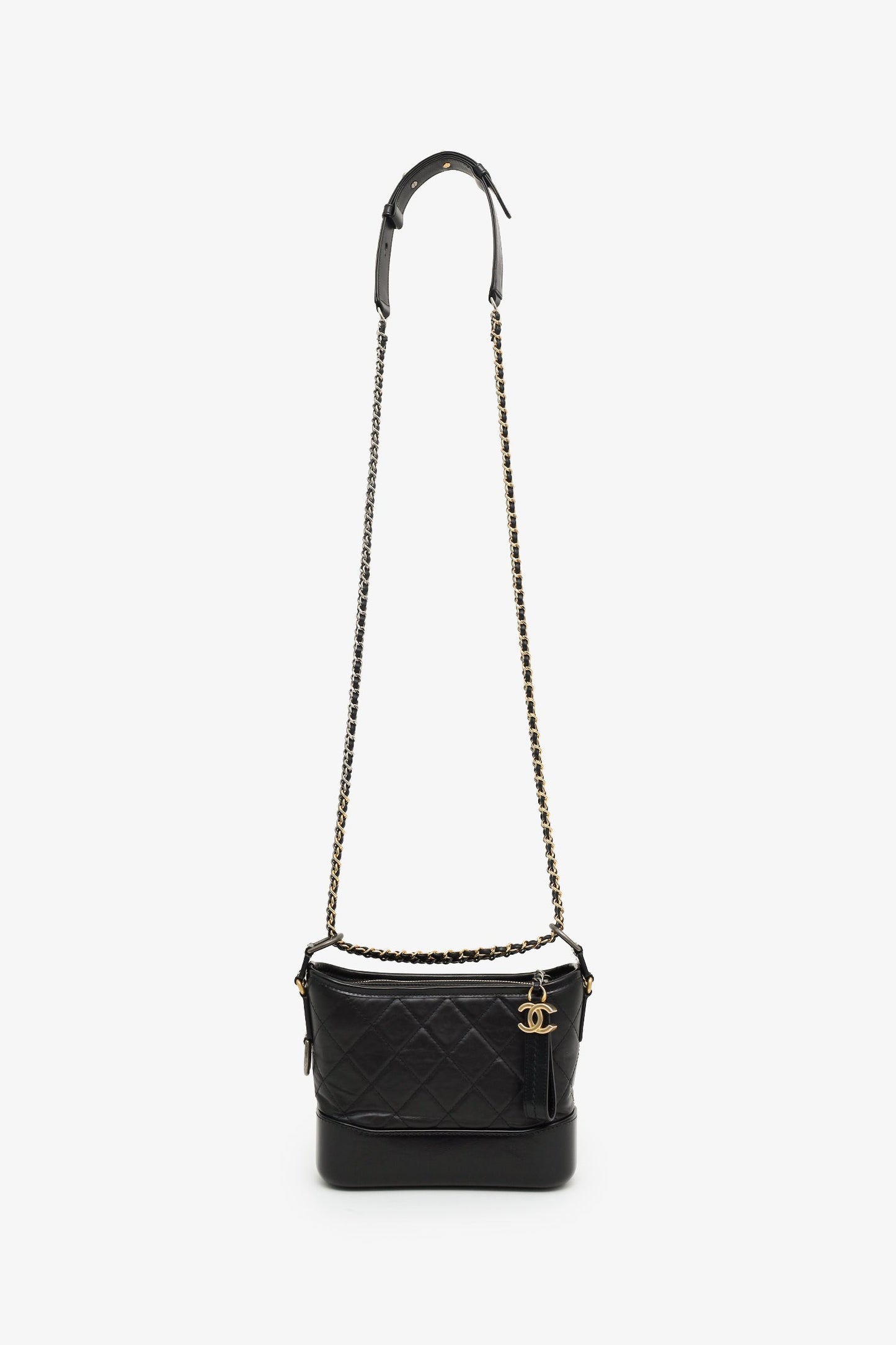 Chanel™ Black Lambskin Leather Small Gabrielle Bag