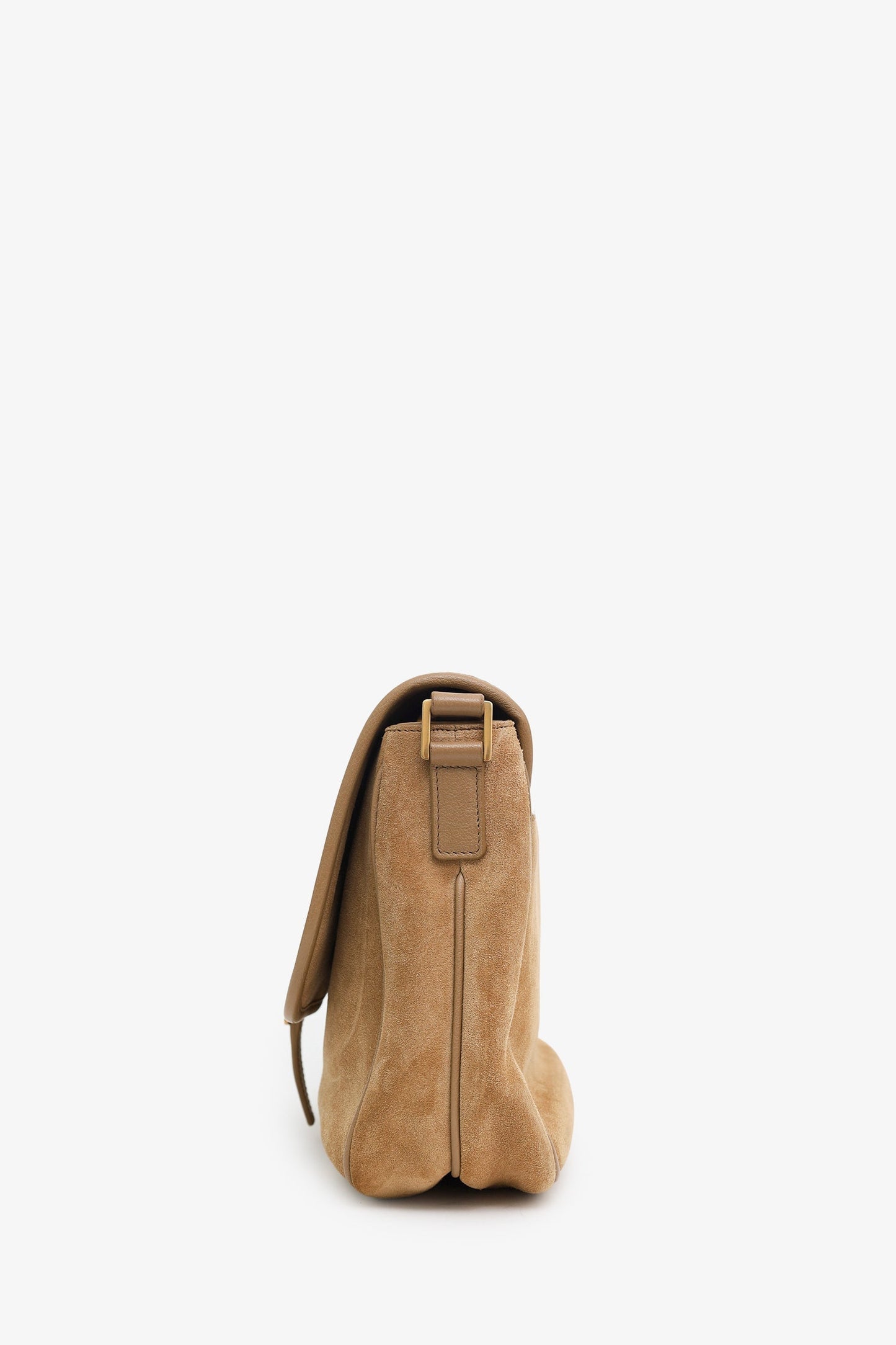 Saint Laurent Brown Suede Small Sorbonne Shoulder Bag
