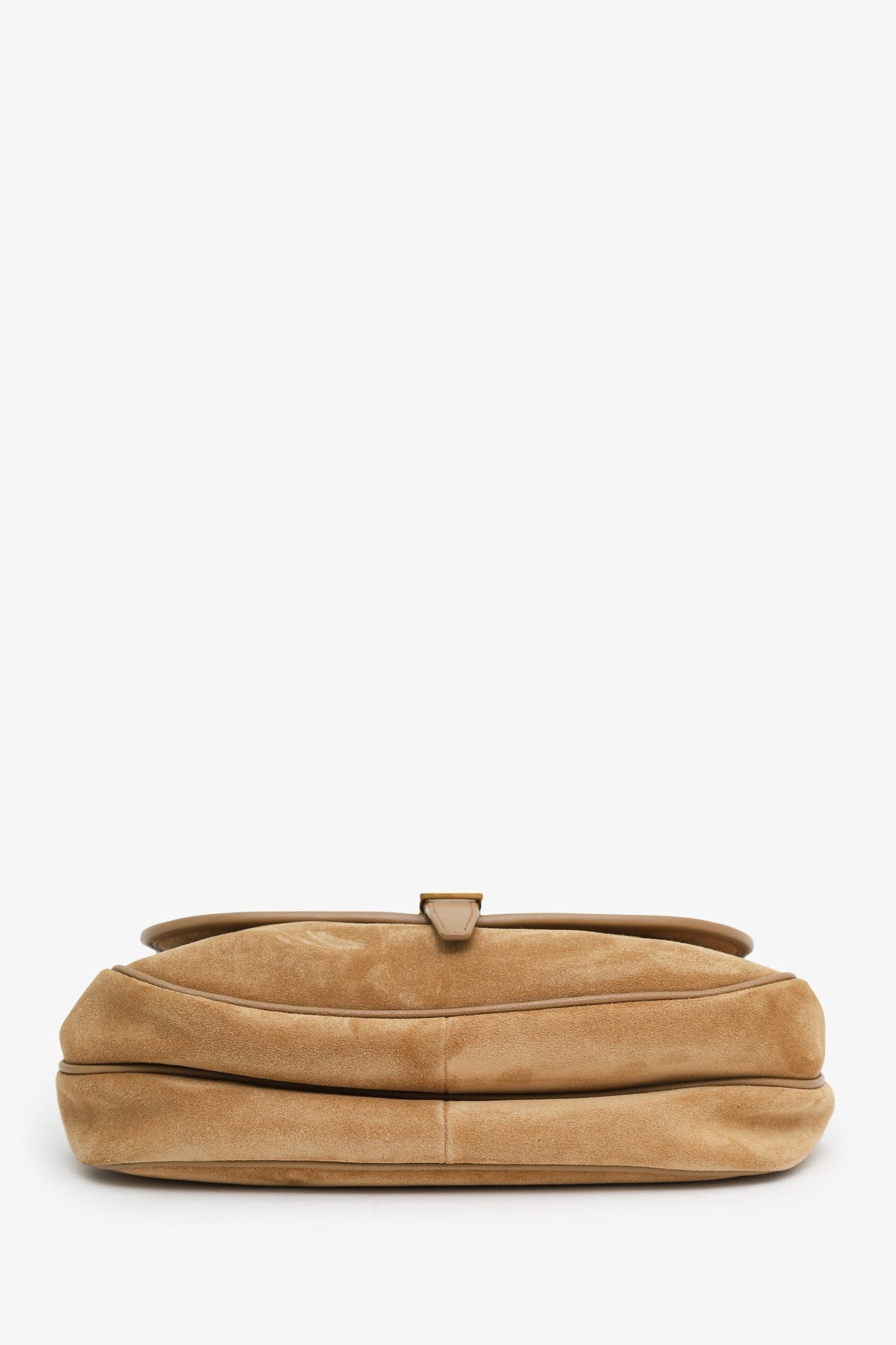 Saint Laurent Brown Suede Small Sorbonne Shoulder Bag