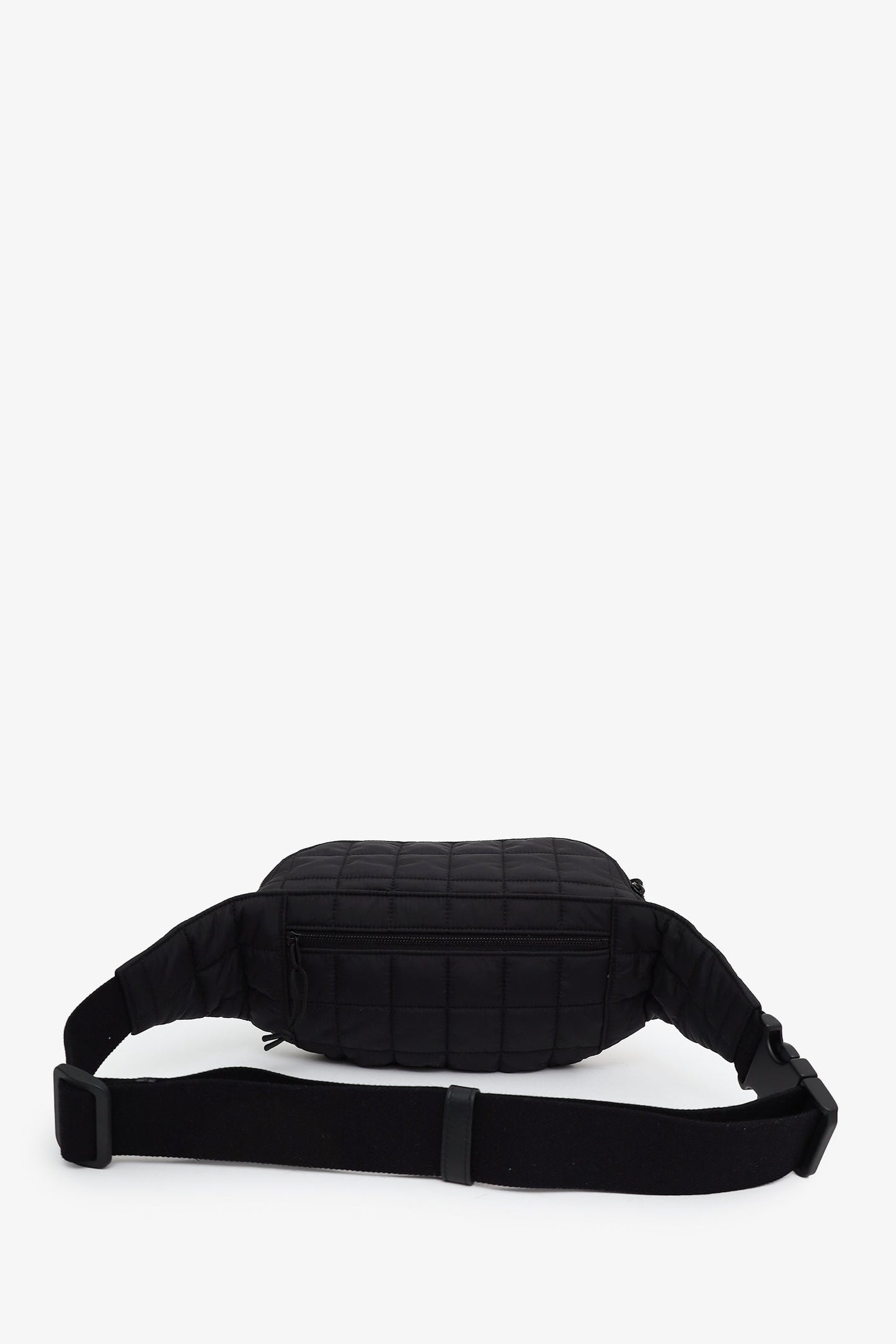 Saint Laurent Black Nylon Quilted Ysl Nuxx Bag