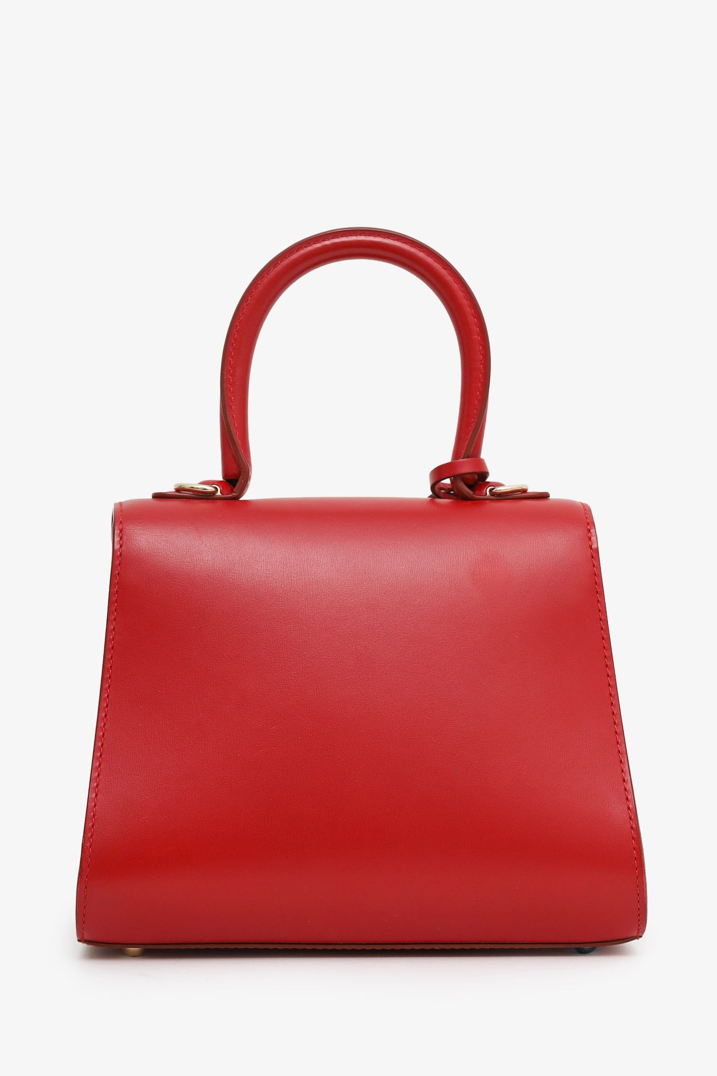 Delvaux Red Box Calf Leather Mini Brilliant With Strap
