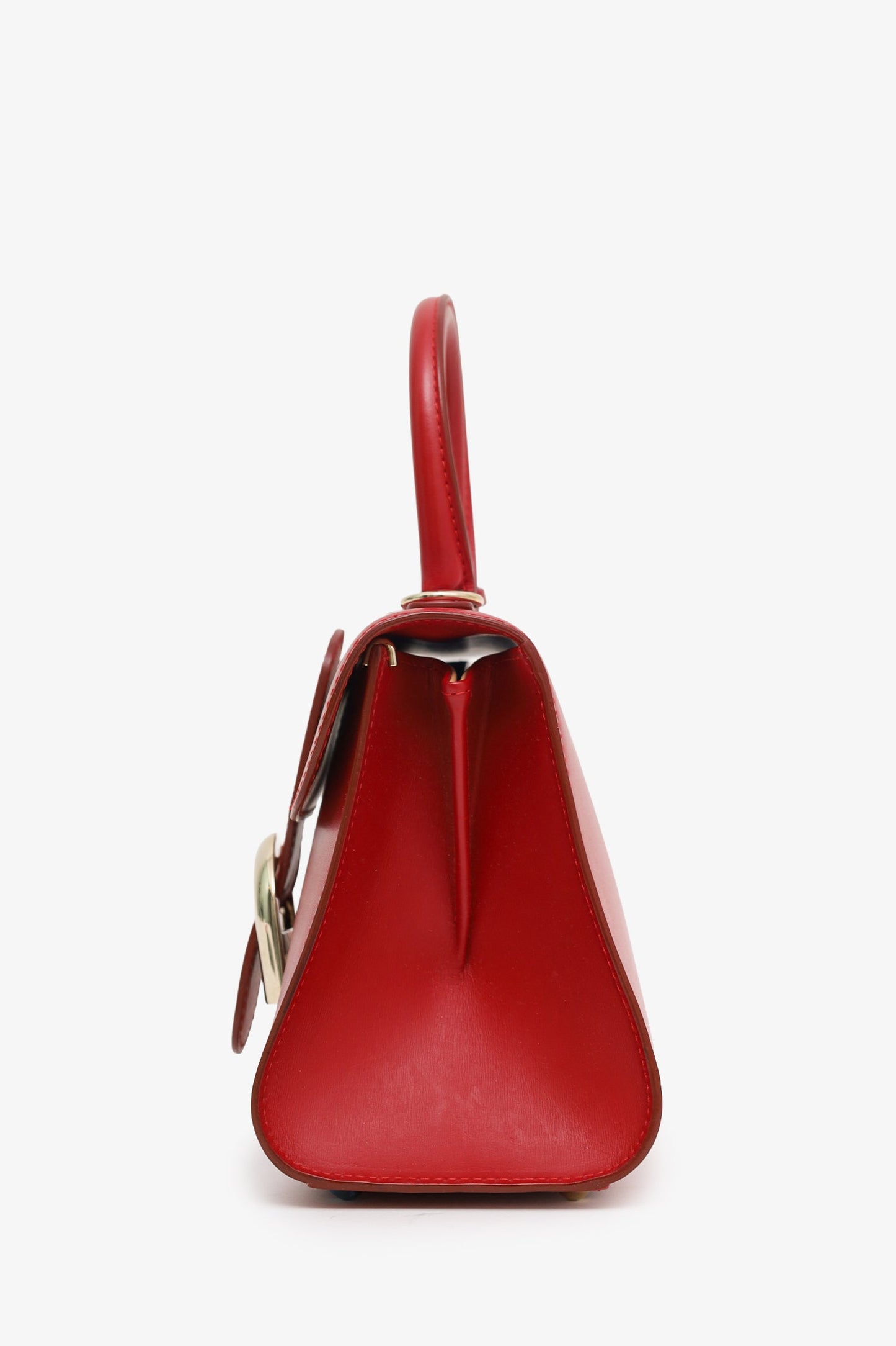Delvaux Red Box Calf Leather Mini Brilliant With Strap