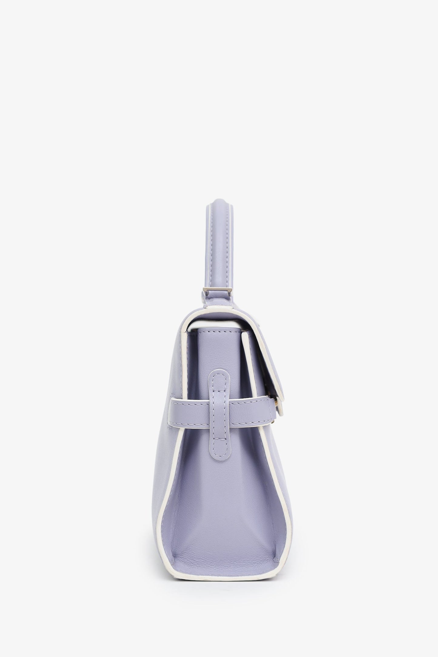 Delvaux Lavender Leather Mini Tempete With Strap