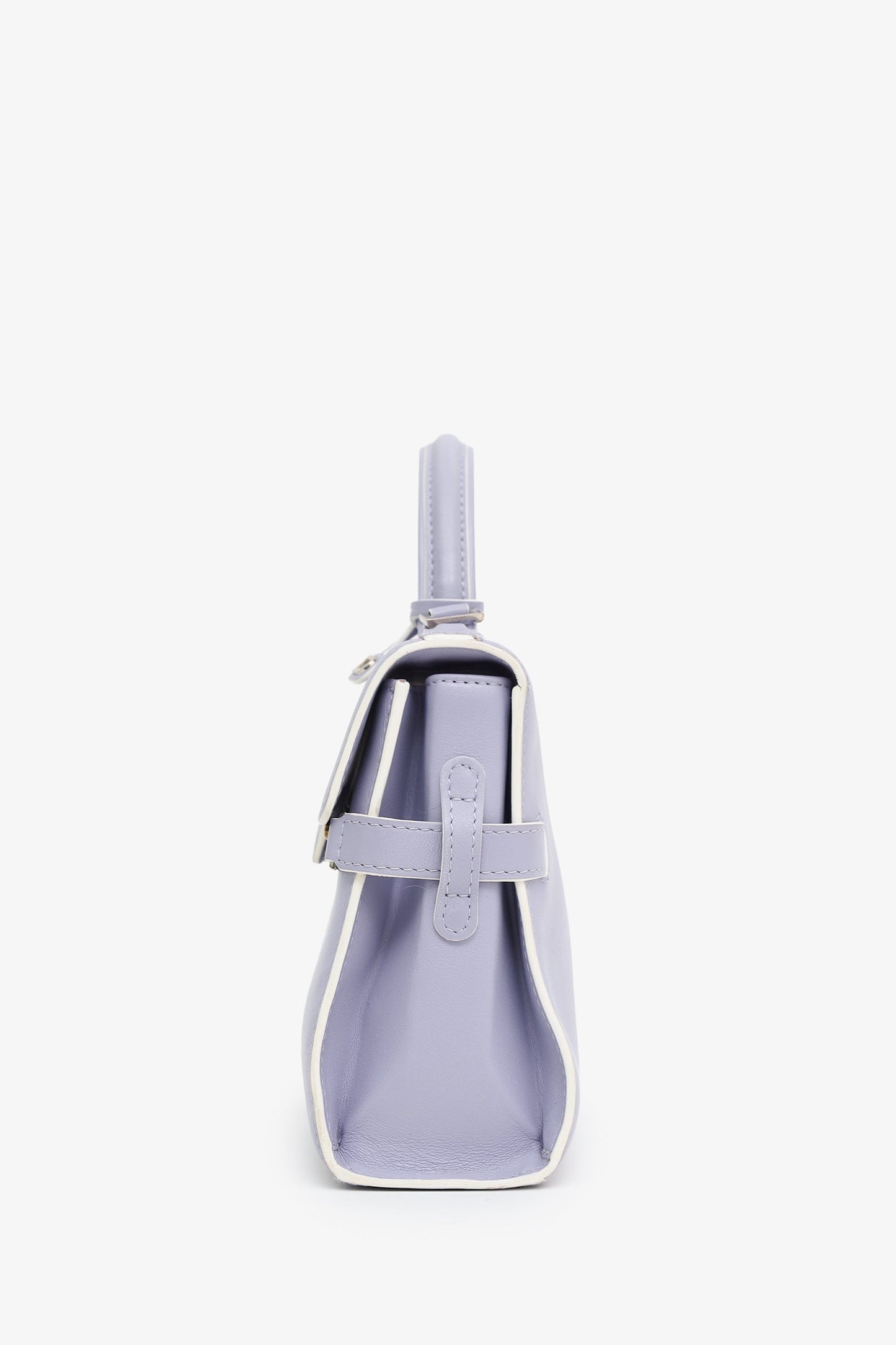 Delvaux Lavender Leather Mini Tempete With Strap