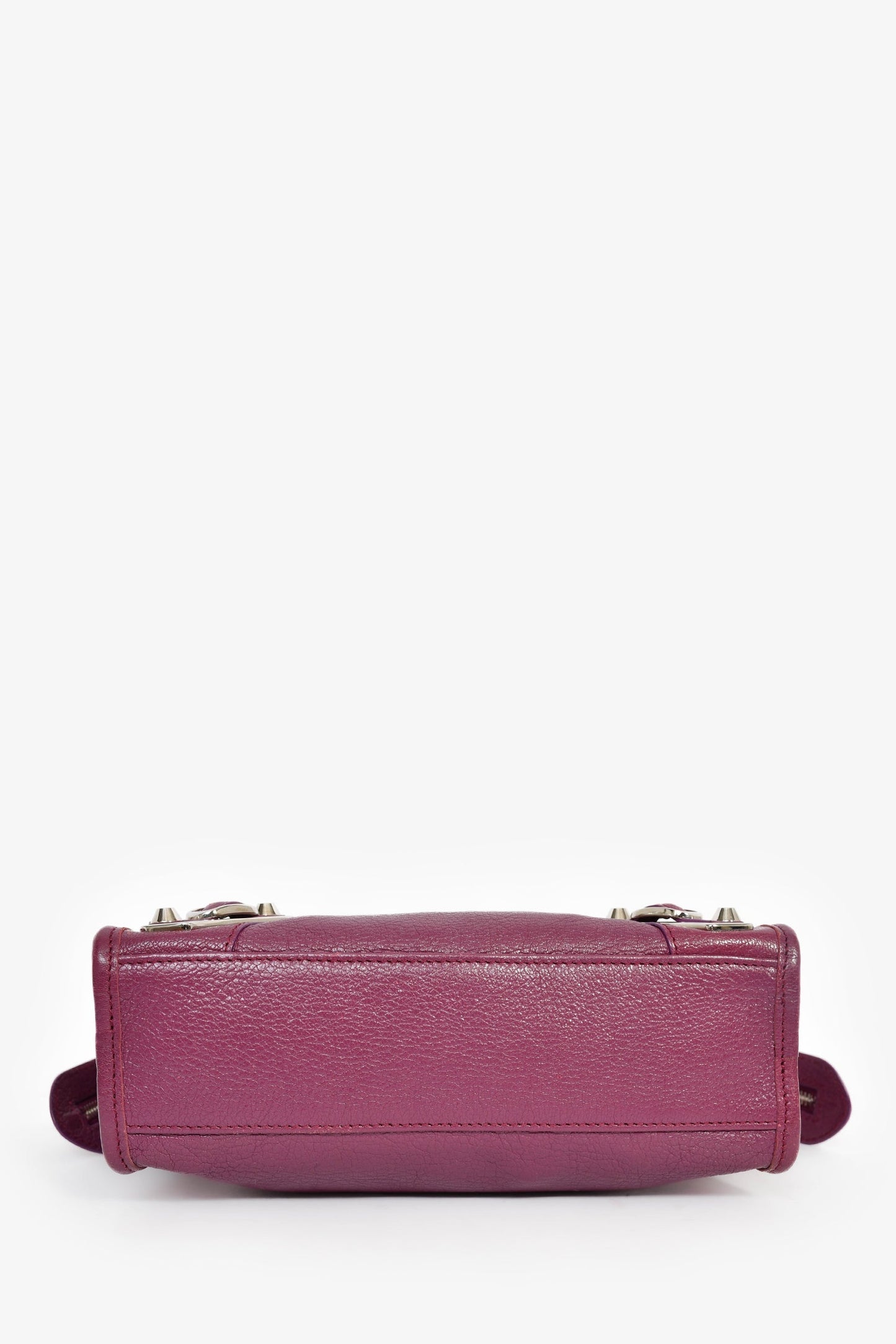 Balenciaga 2017 Purple Leather 'Le Mini City' Bag with Strap