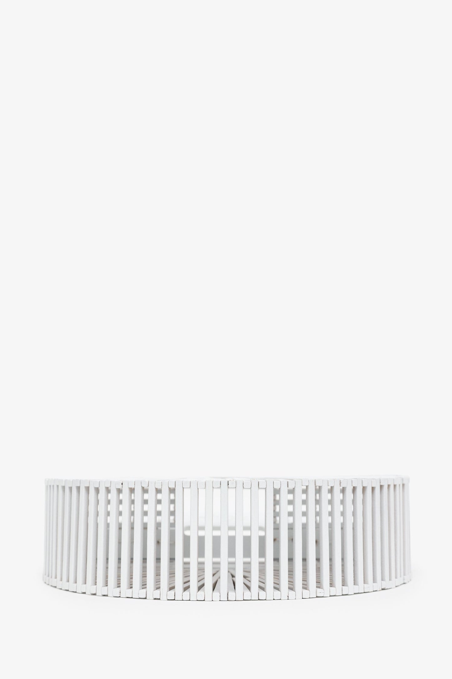 Cult Gaia White Acrylic 'Arc' Clutch Bag