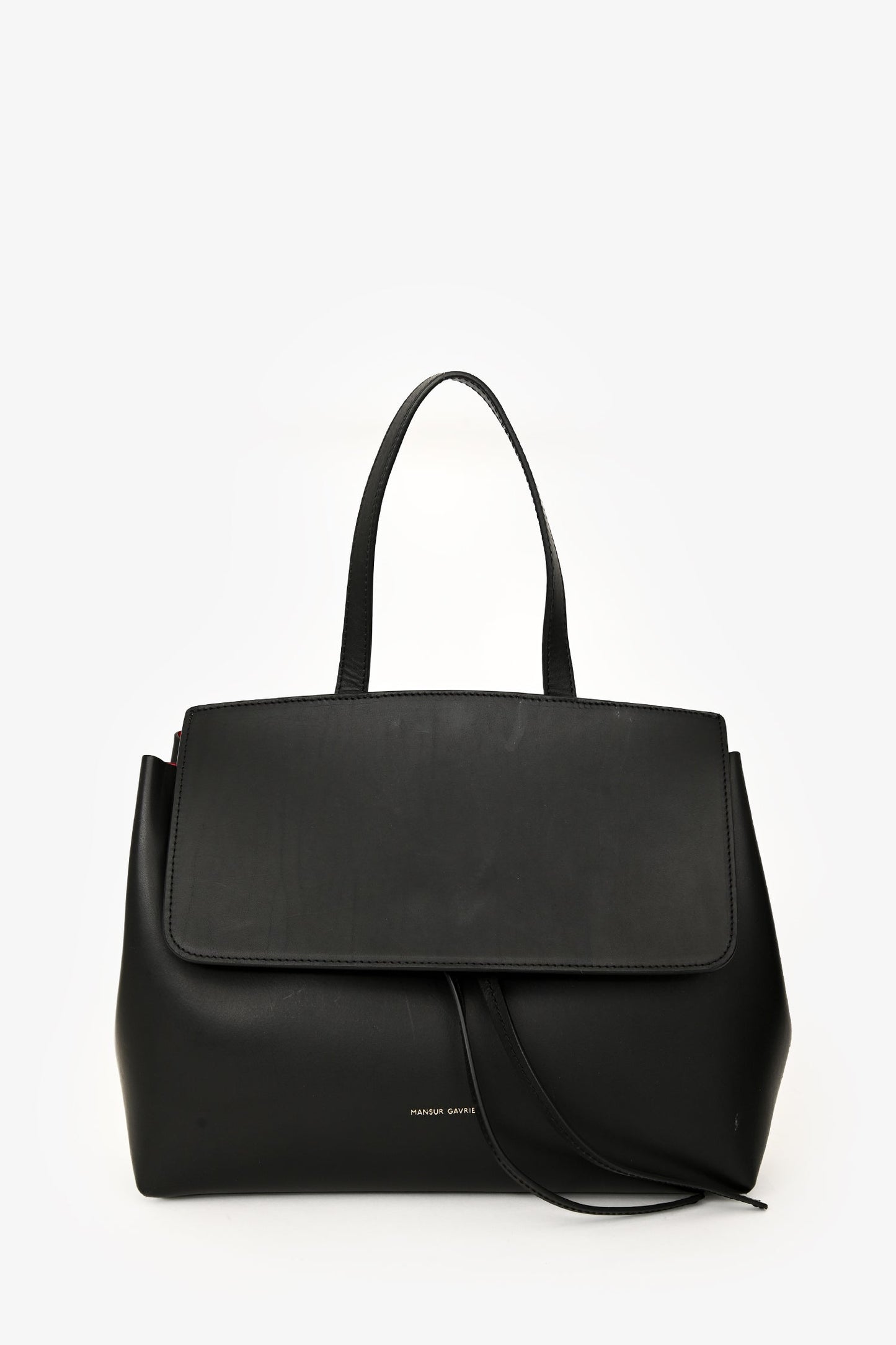 Mansur Gavriel Black Leather Shoulder Bag