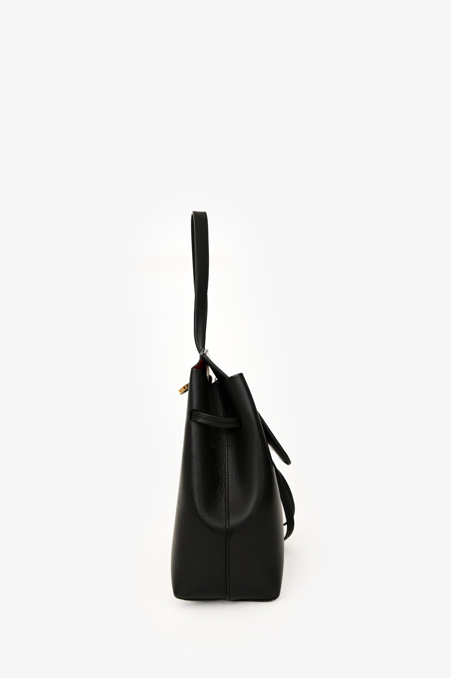 Mansur Gavriel Black Leather Shoulder Bag