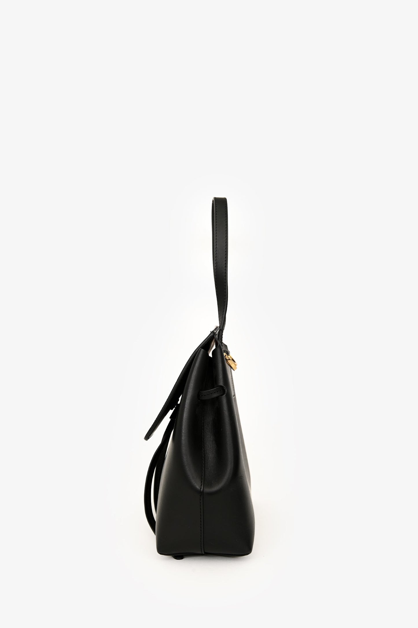 Mansur Gavriel Black Leather Shoulder Bag