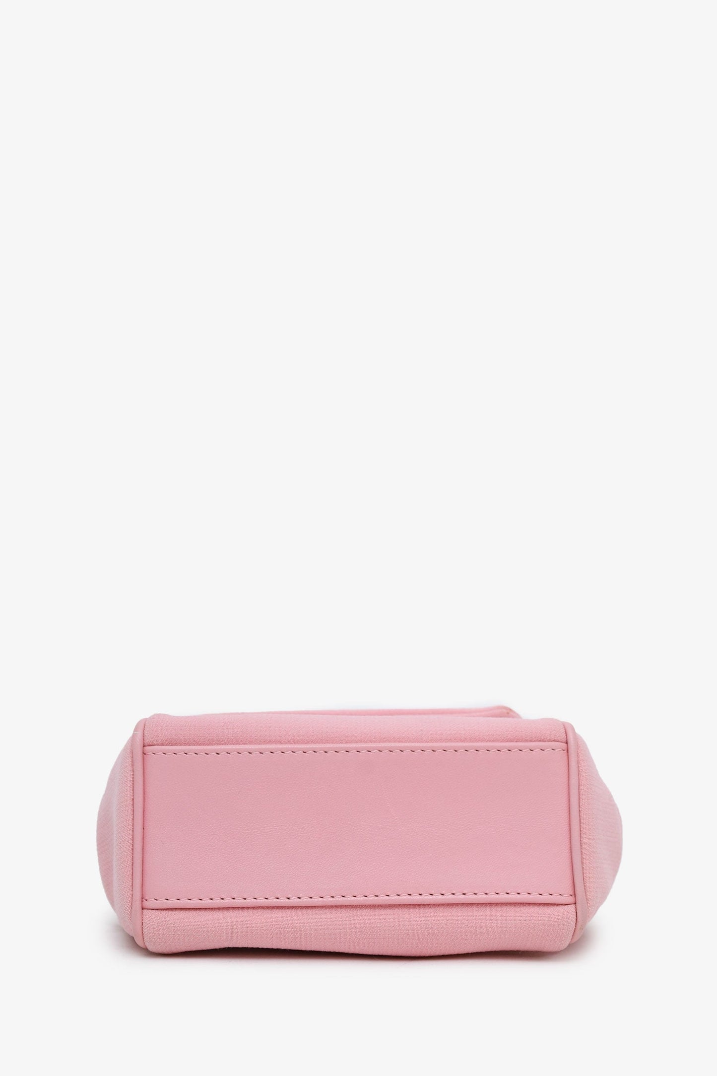 Dolce & Gabbana Pink Canvas/Leather Mini Sicily Top Handle Bag With Strap