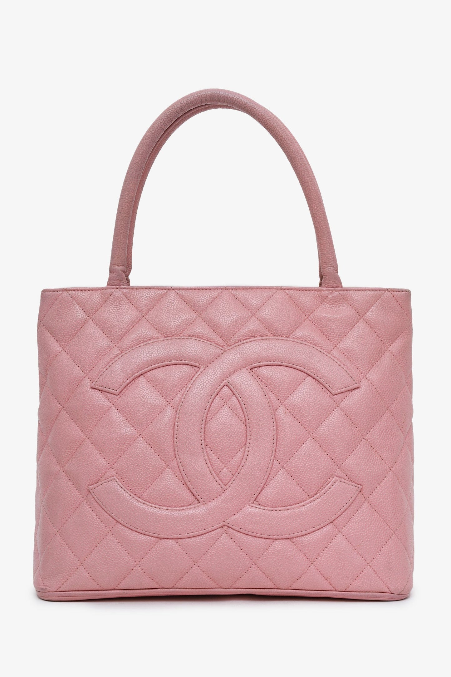 Chanel™ 2004-05 Pink Caviar Medallion Tote