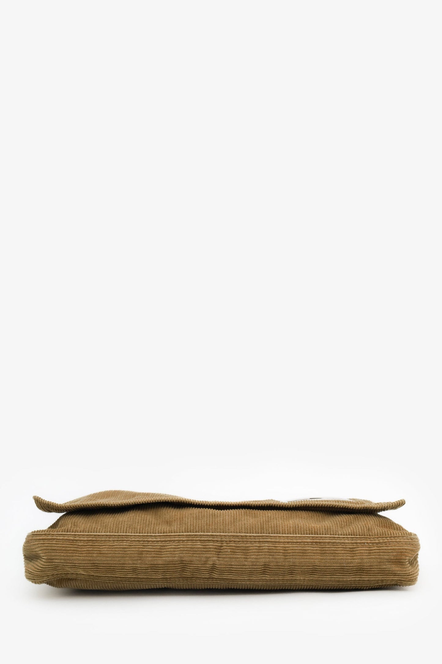 Fendi Brown Corduroy FF Flap Pochette