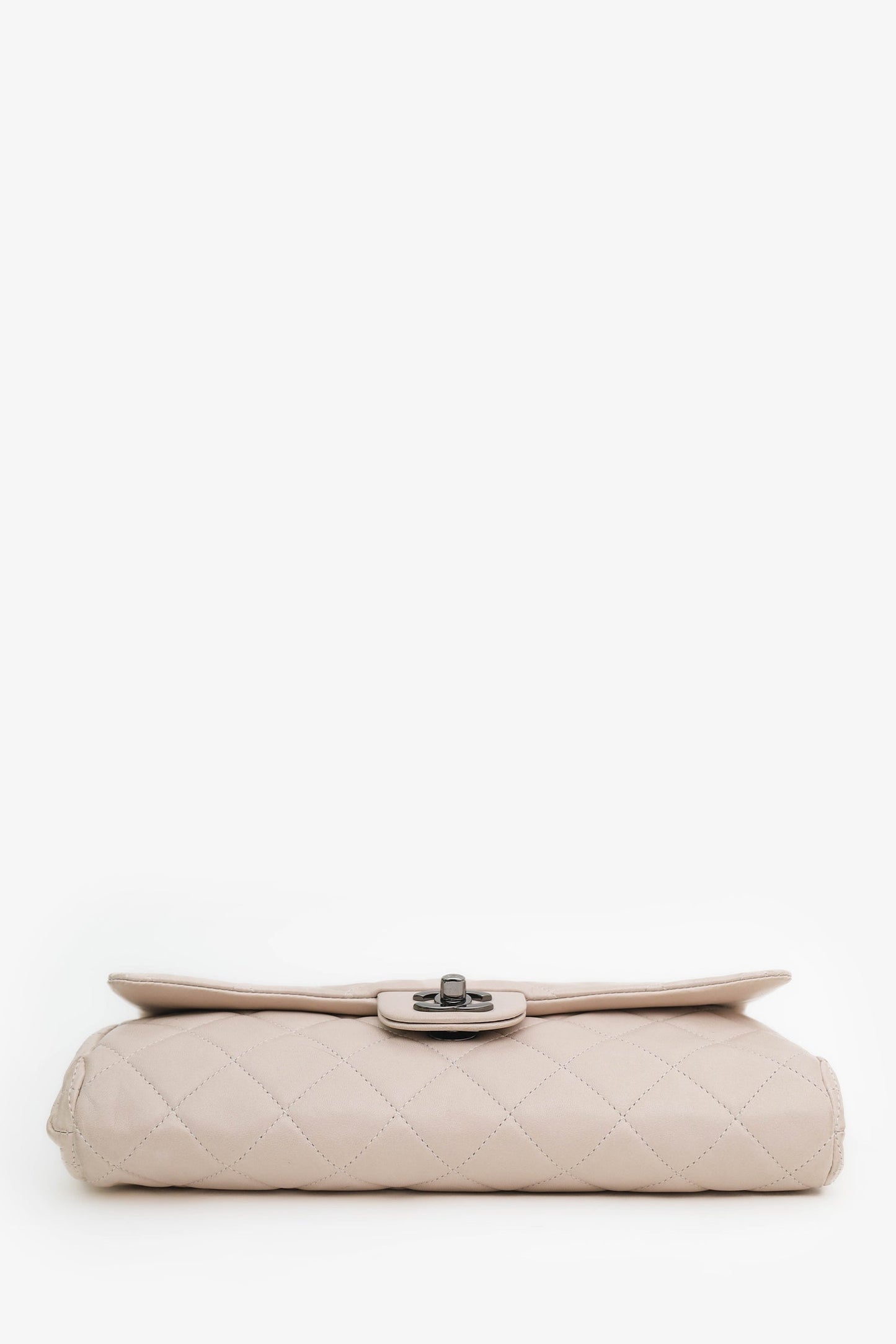 Chanel™ Pink Quilted Lambskin Clutch on Chain