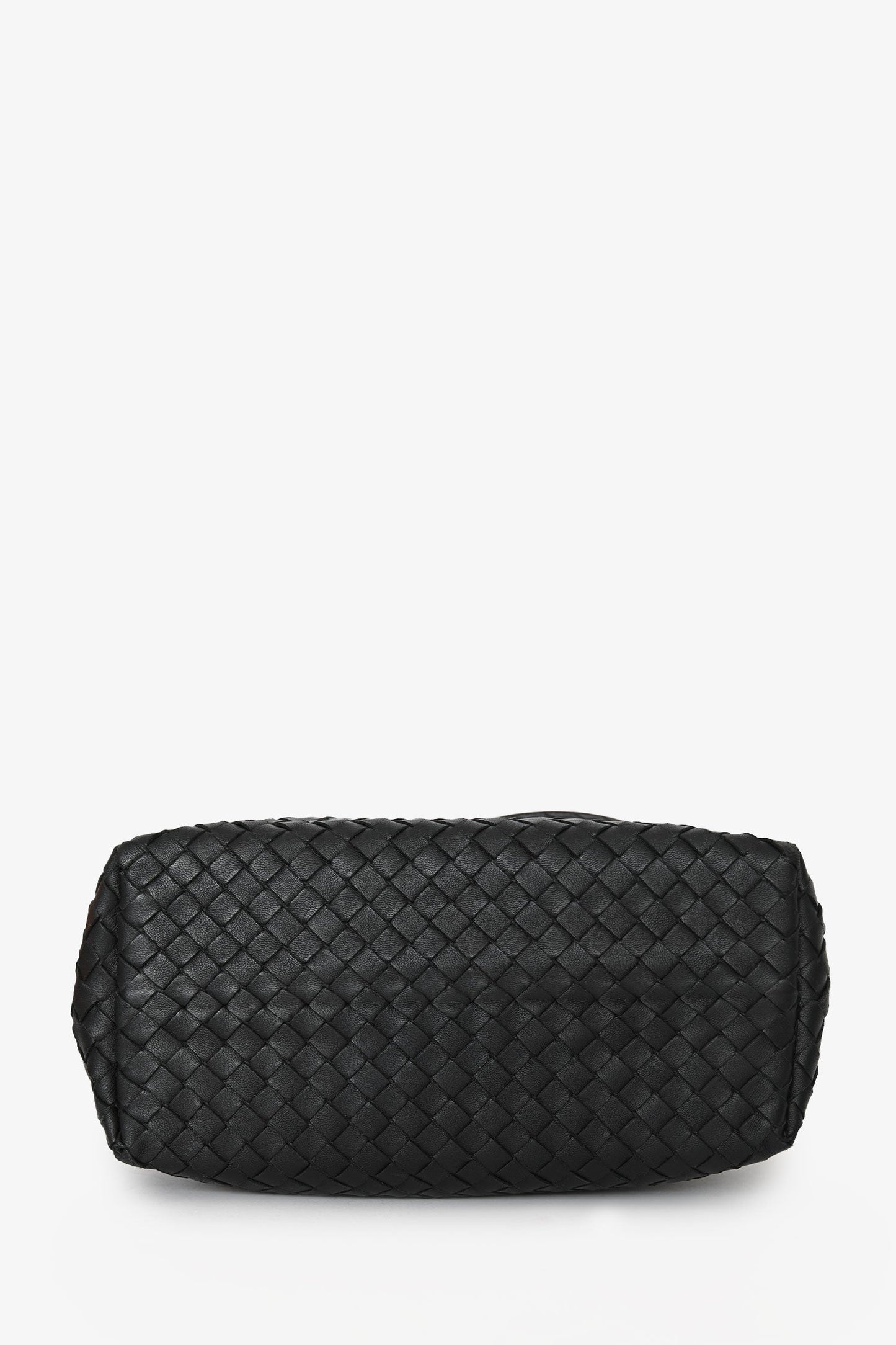 Bottega Veneta Black Leather Intrecciato Small 'Garda' Tote