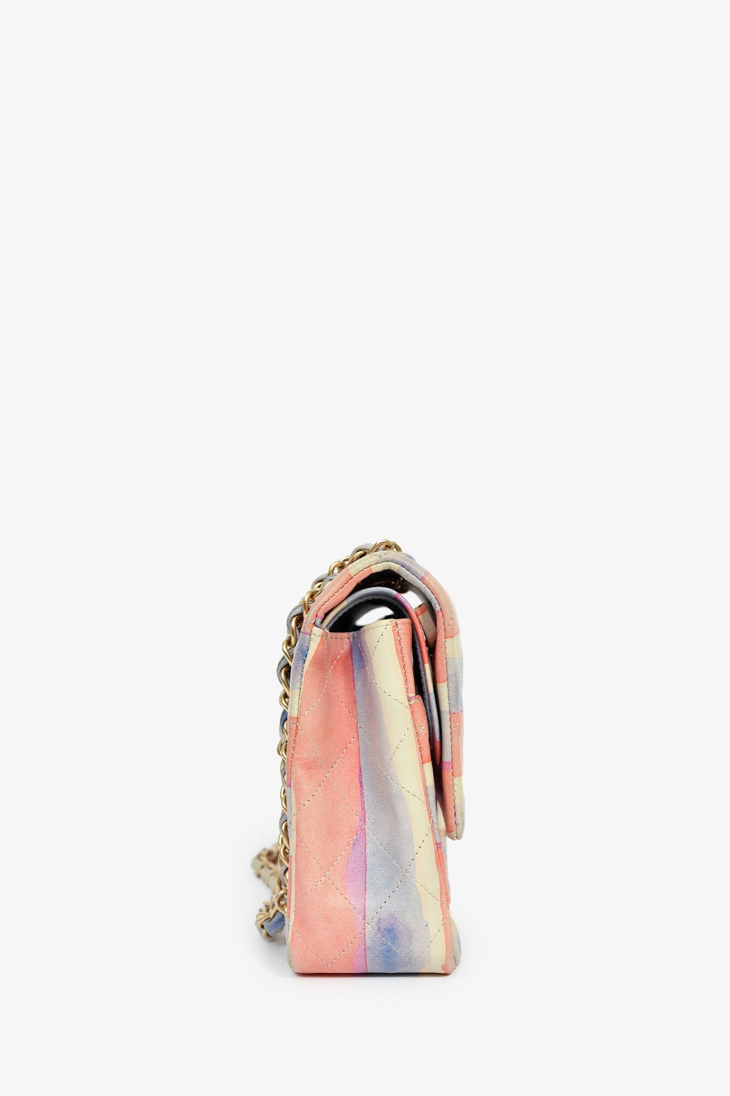 Chanel™ 2009/10 Pink/Multicolour Lambskin Watercolour Medium Double Flap