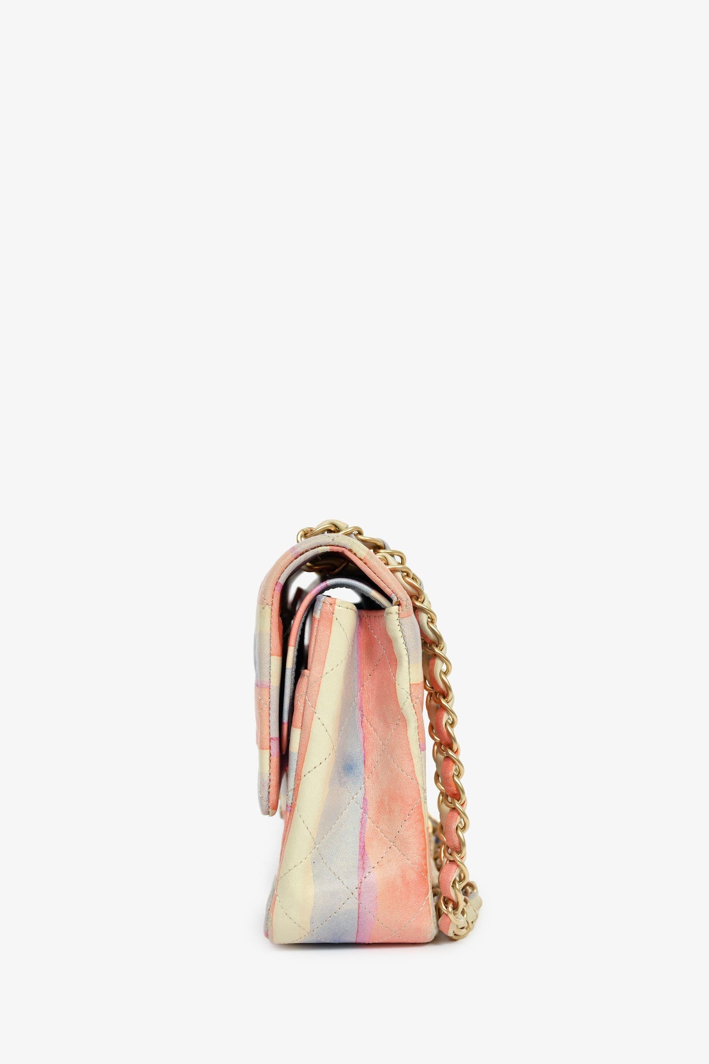 Chanel™ 2009/10 Pink/Multicolour Lambskin Watercolour Medium Double Flap