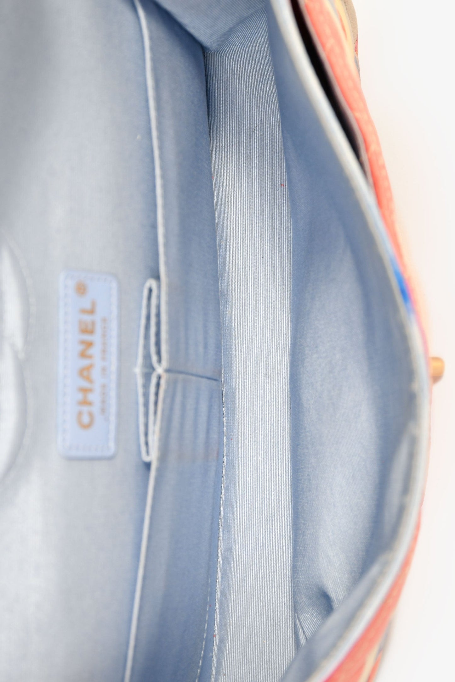 Chanel™ 2009/10 Pink/Multicolour Lambskin Watercolour Medium Double Flap